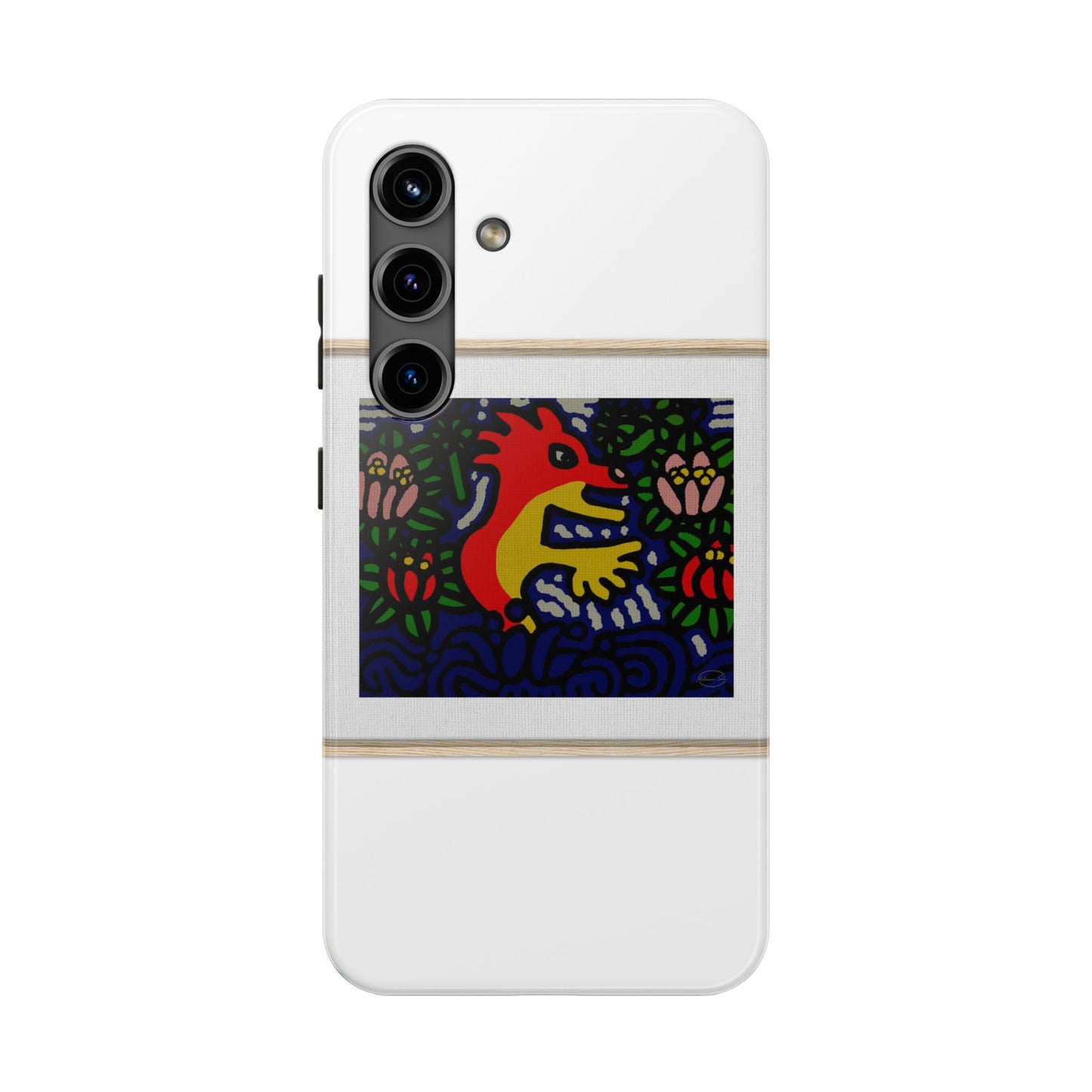 Breaking through the surface of a lotus pond Tough Phone Case