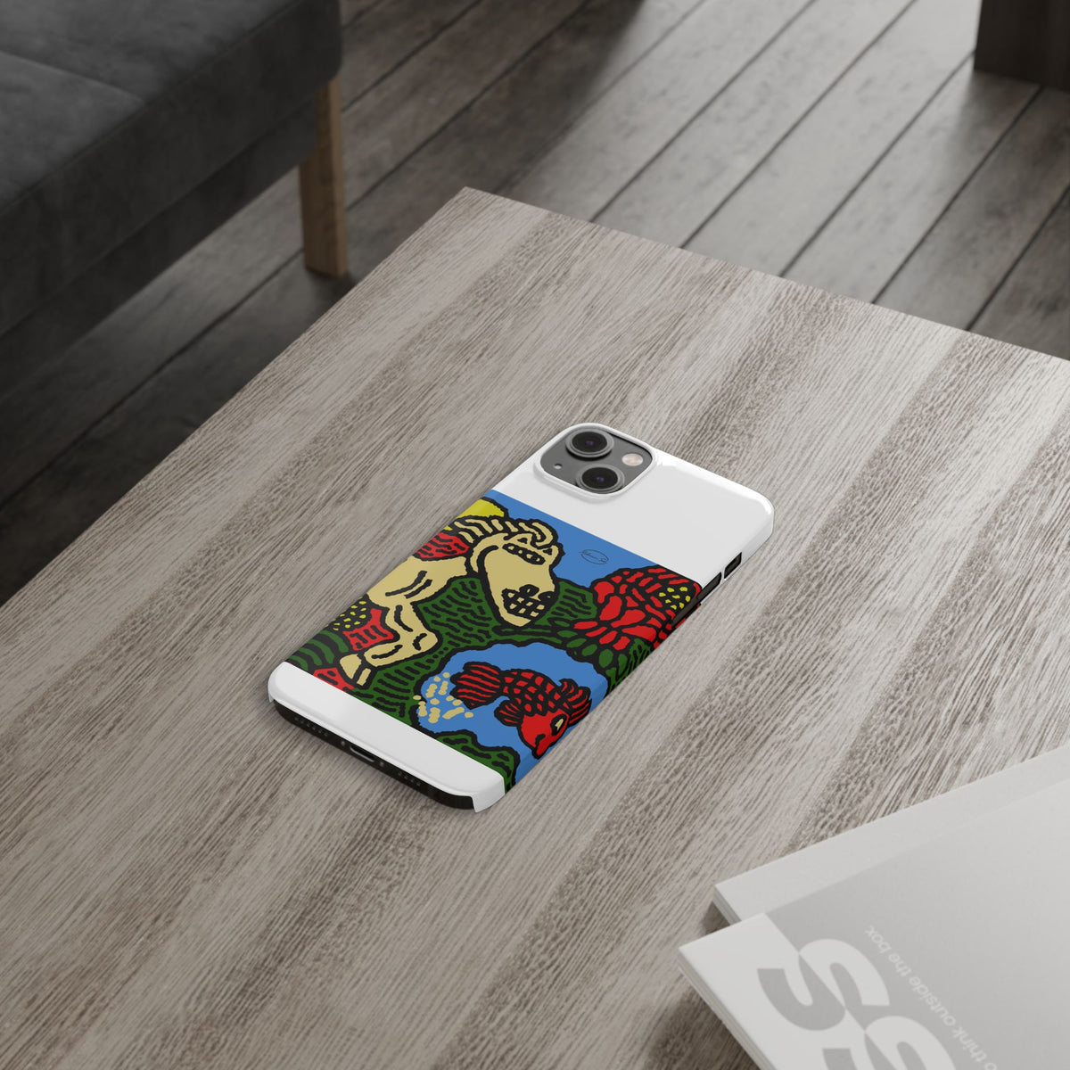 Galloping carefree through life Slim Phone Case