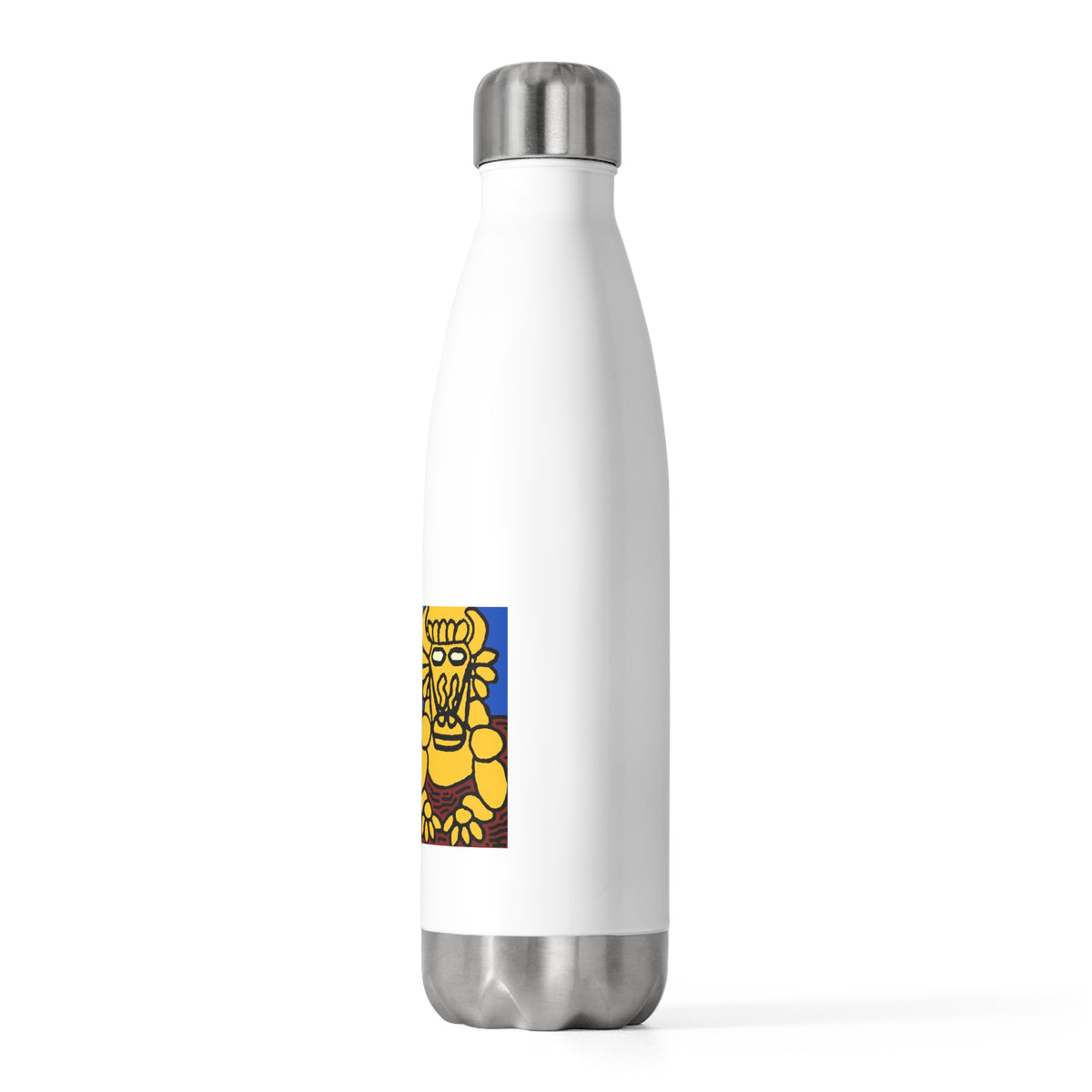 The warrior hailing the mighty golden dragon Stainless Steel Water Bottle