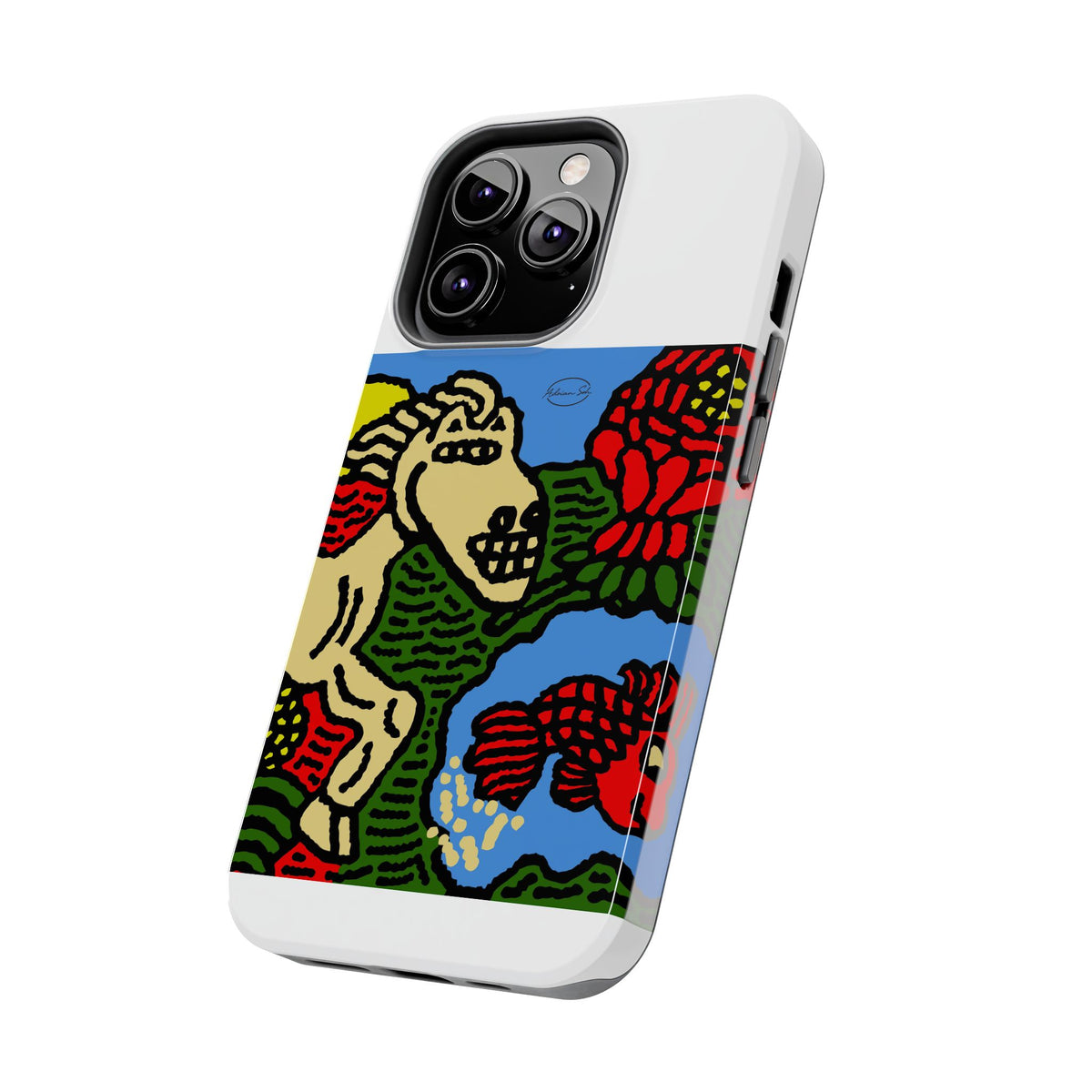 Galloping carefree through life Tough Phone Case