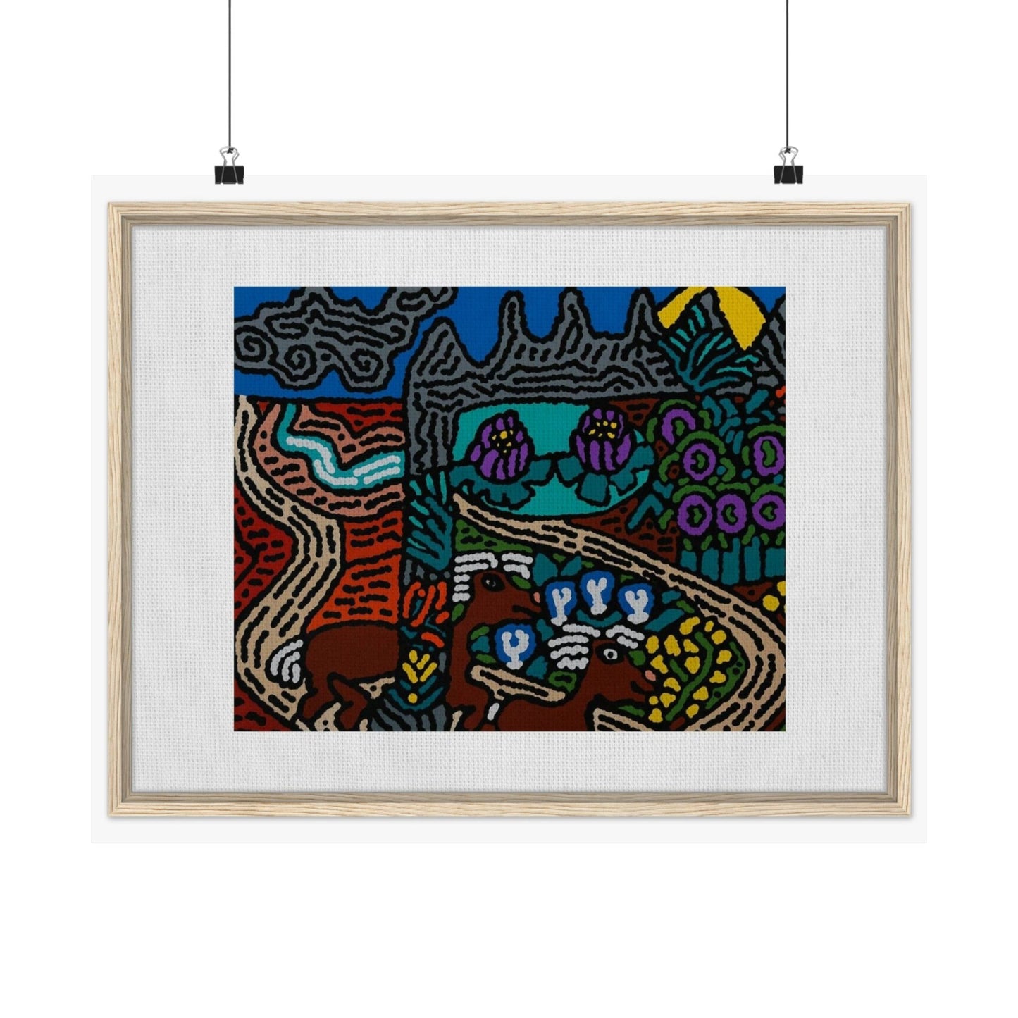 Road to a Sanctuary and Oasis Matte Poster Horizontal (Small)