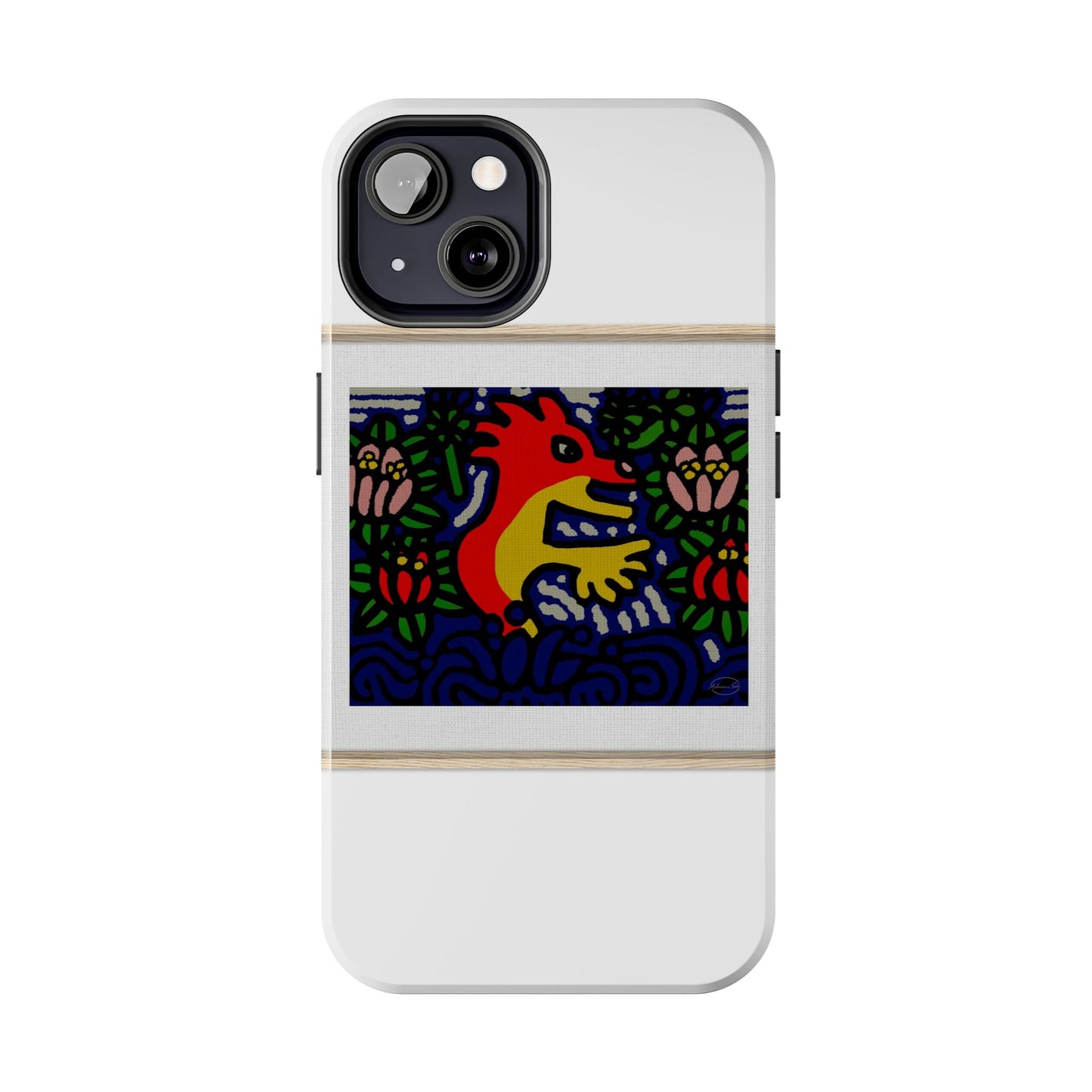 Breaking through the surface of a lotus pond Tough Phone Case