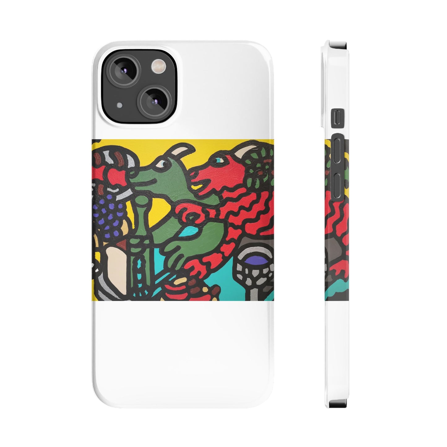 Enjoying our companionship Slim Phone Case