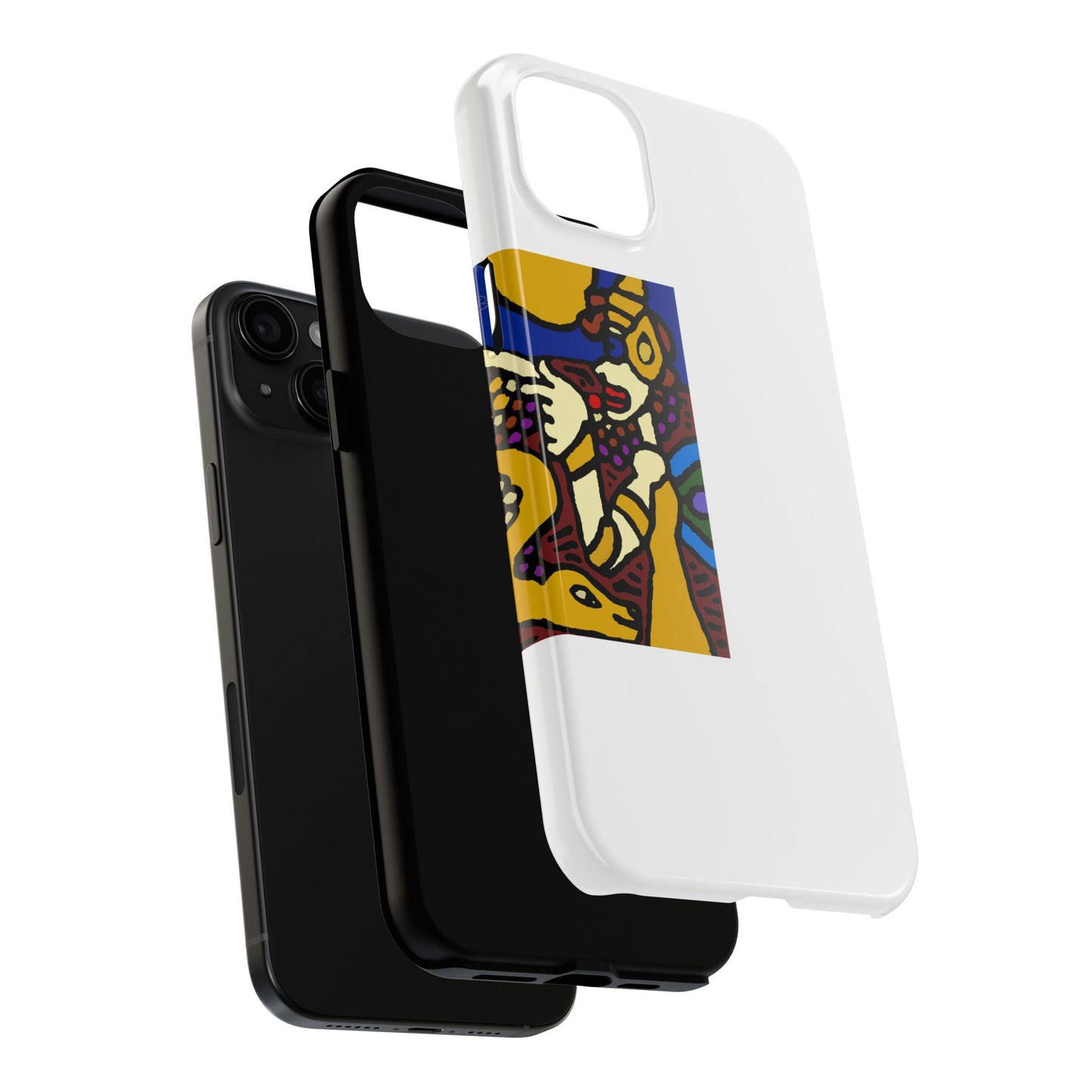 The golden snake being blessed by the fairy Tough Phone Case