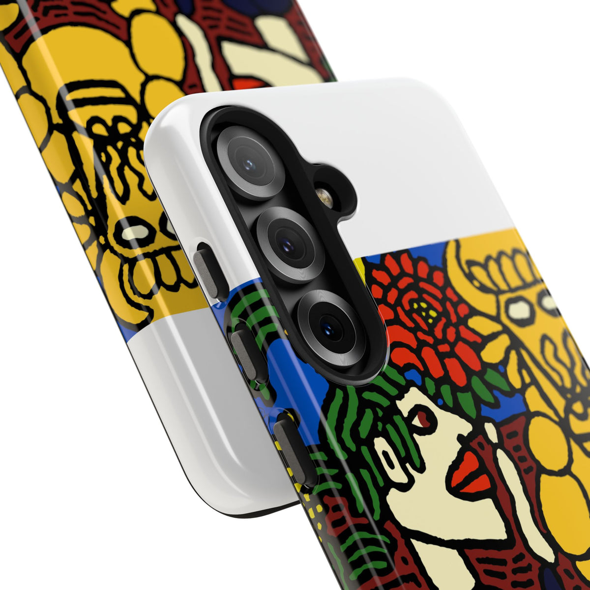 The warrior hailing the mighty golden dragon Tough Phone Case