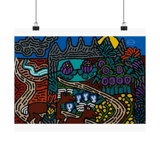 Going to the valley of hope and prosperity Matte Poster Horizontal (Small)