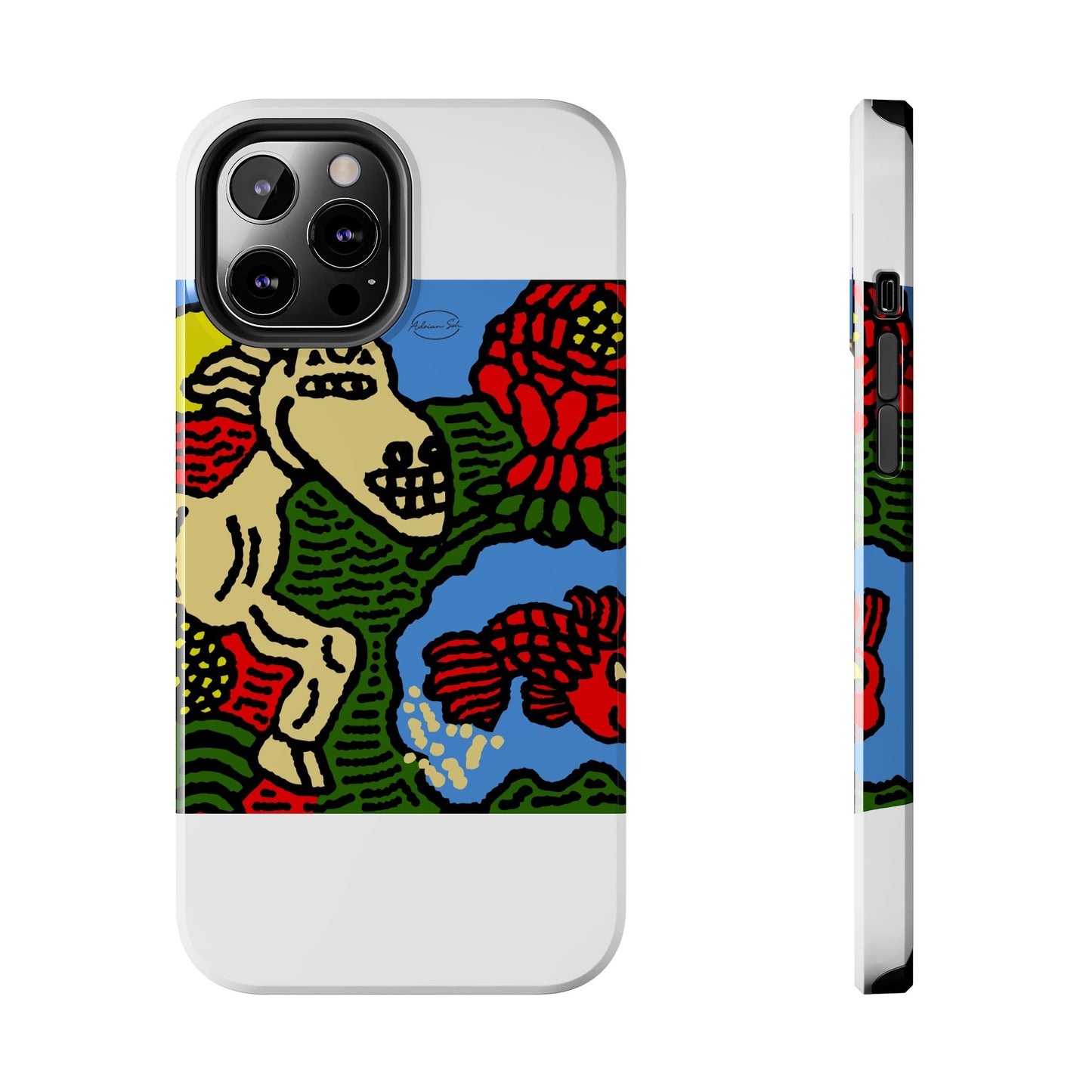 Galloping carefree through life Tough Phone Case