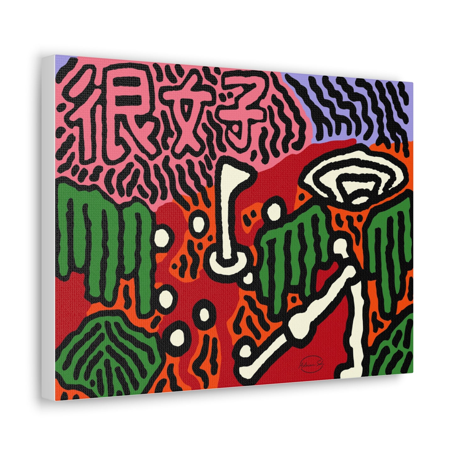Hitting holes in one throughout life Canvas (Small)