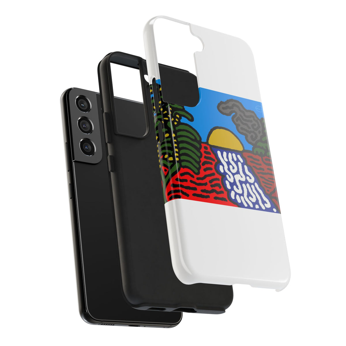 The river that joins the Australian wattle and Lebanese cedar tree in friendship Tough Phone Case