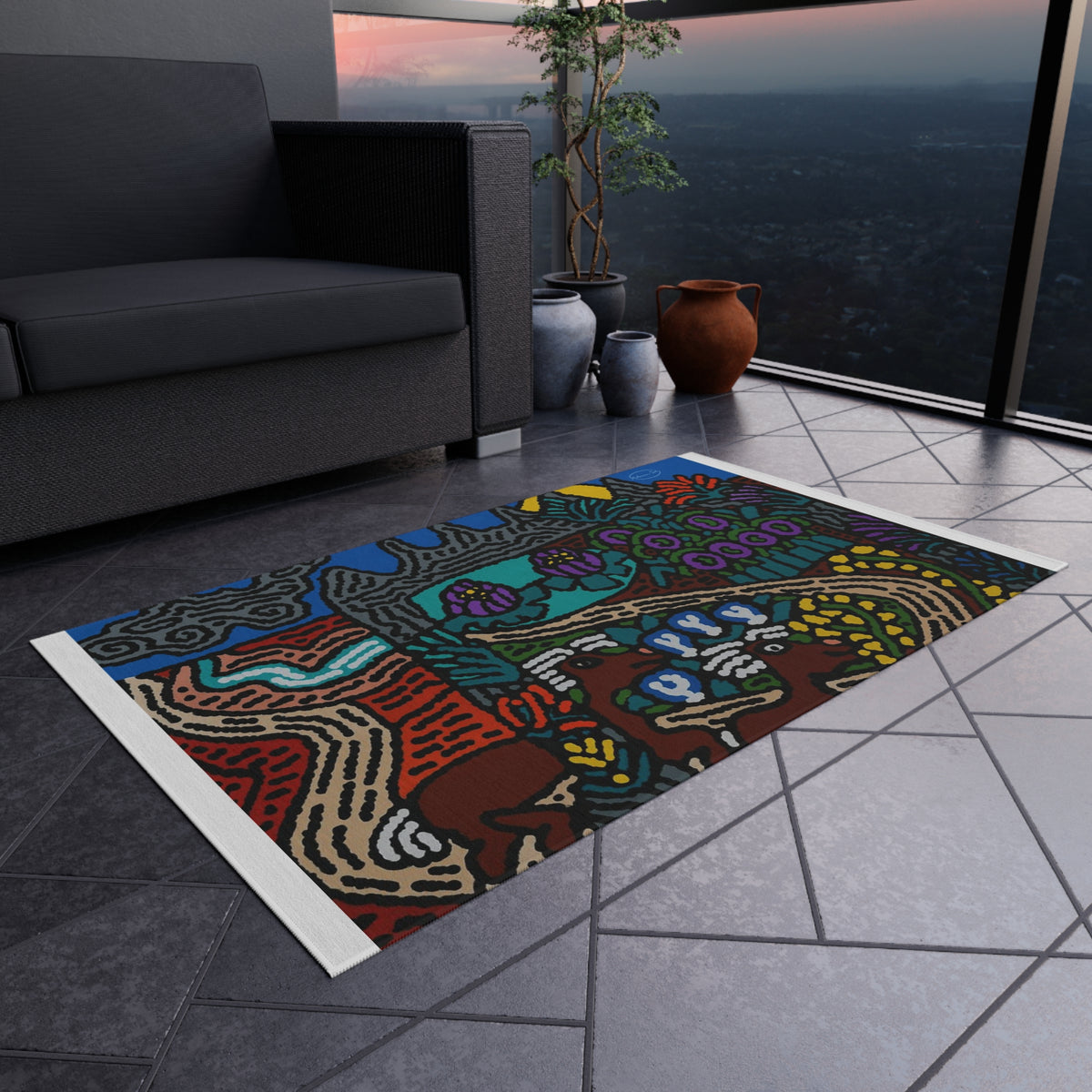 Going to the valley of hope and prosperity — Outdoor Rug