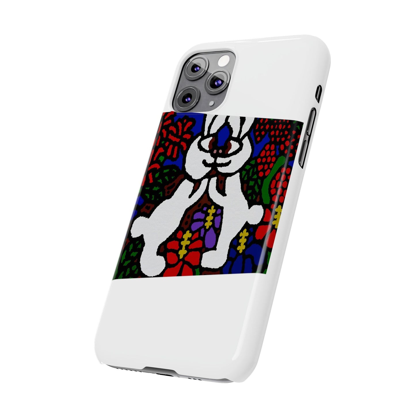 Bunnies in love Slim Phone Case