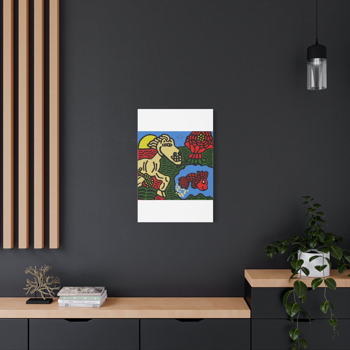 Galloping carefree through life Canvas (Small)