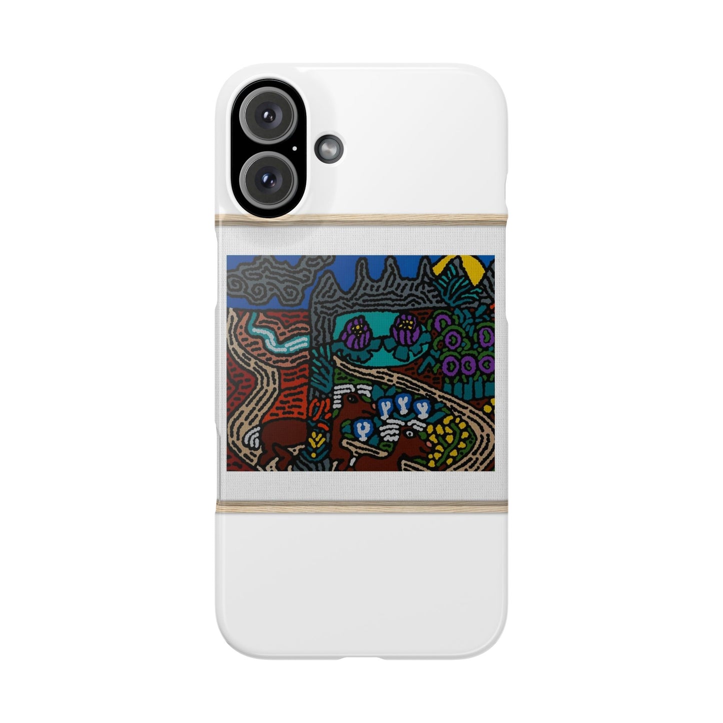Road to a Sanctuary and Oasis Slim Phone Case