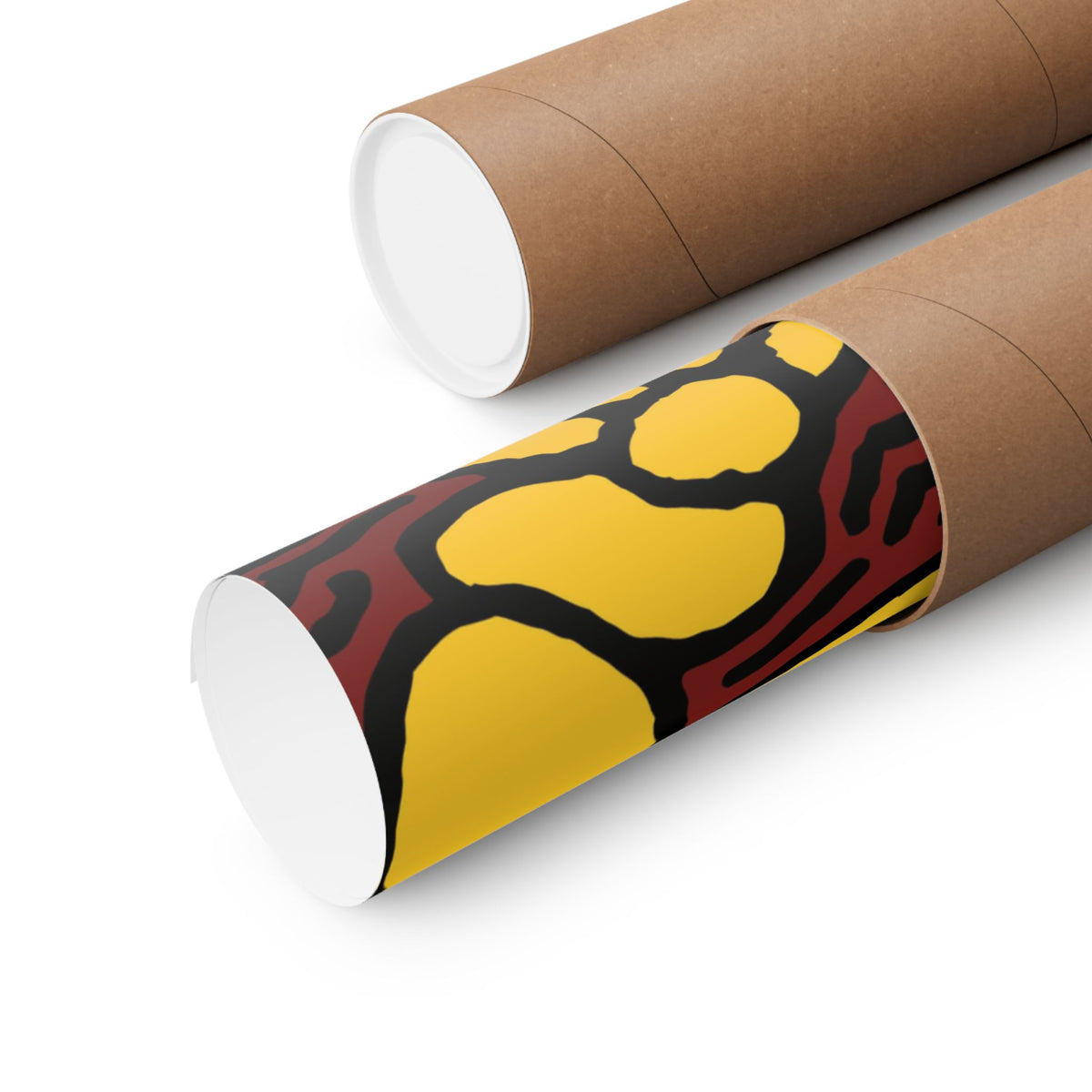 The warrior hailing the mighty golden dragon Matte Poster Horizontal (Small)
