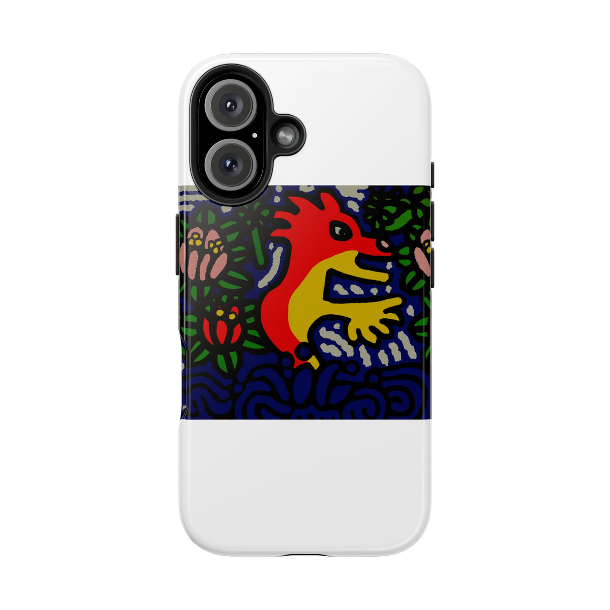 Breaking through the surface of a lotus pond Tough Phone Case