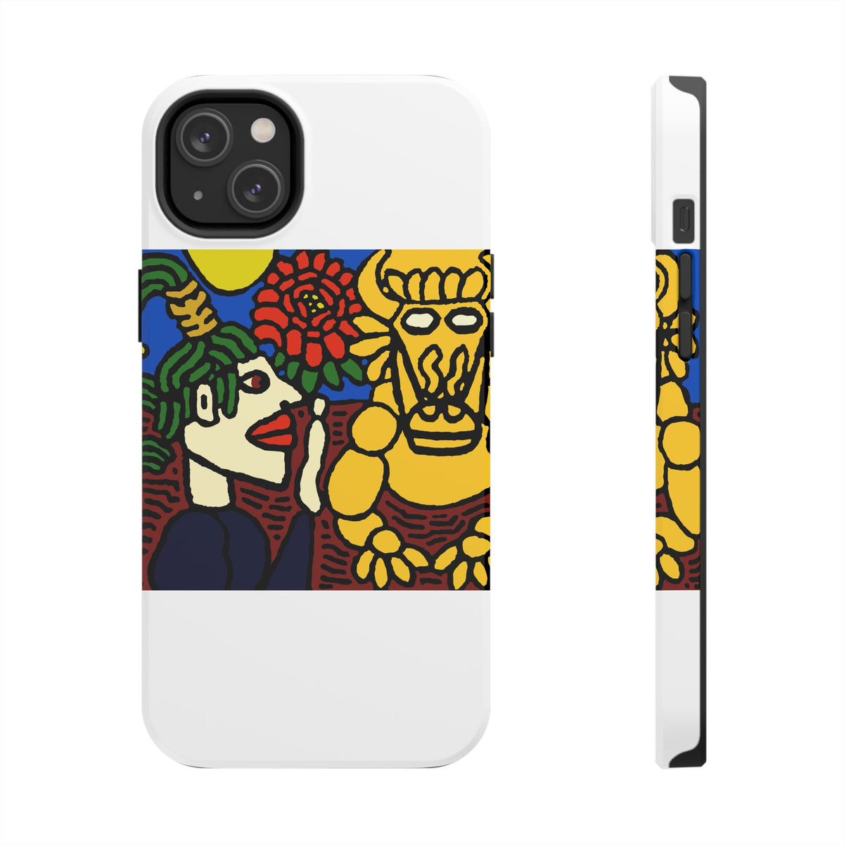 The warrior hailing the mighty golden dragon Tough Phone Case