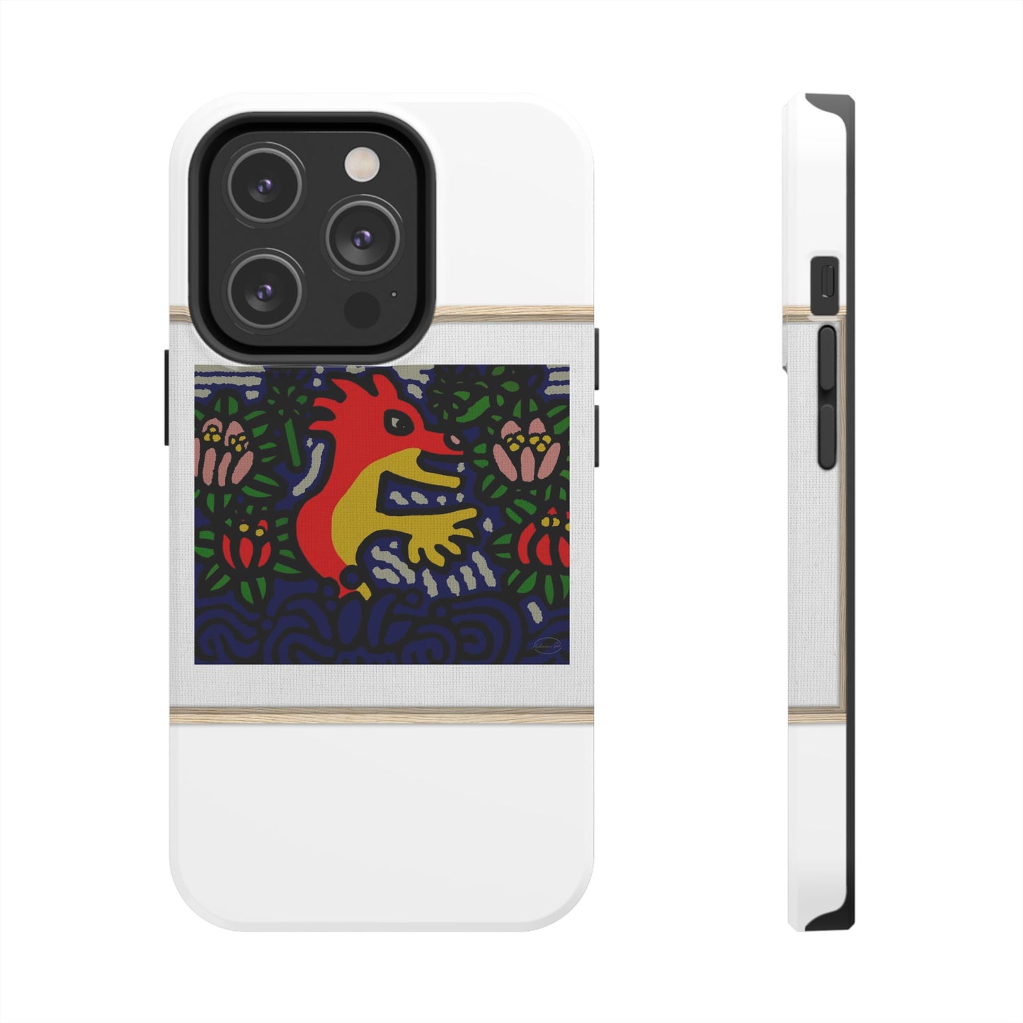 Breaking through the surface of a lotus pond Tough Phone Case