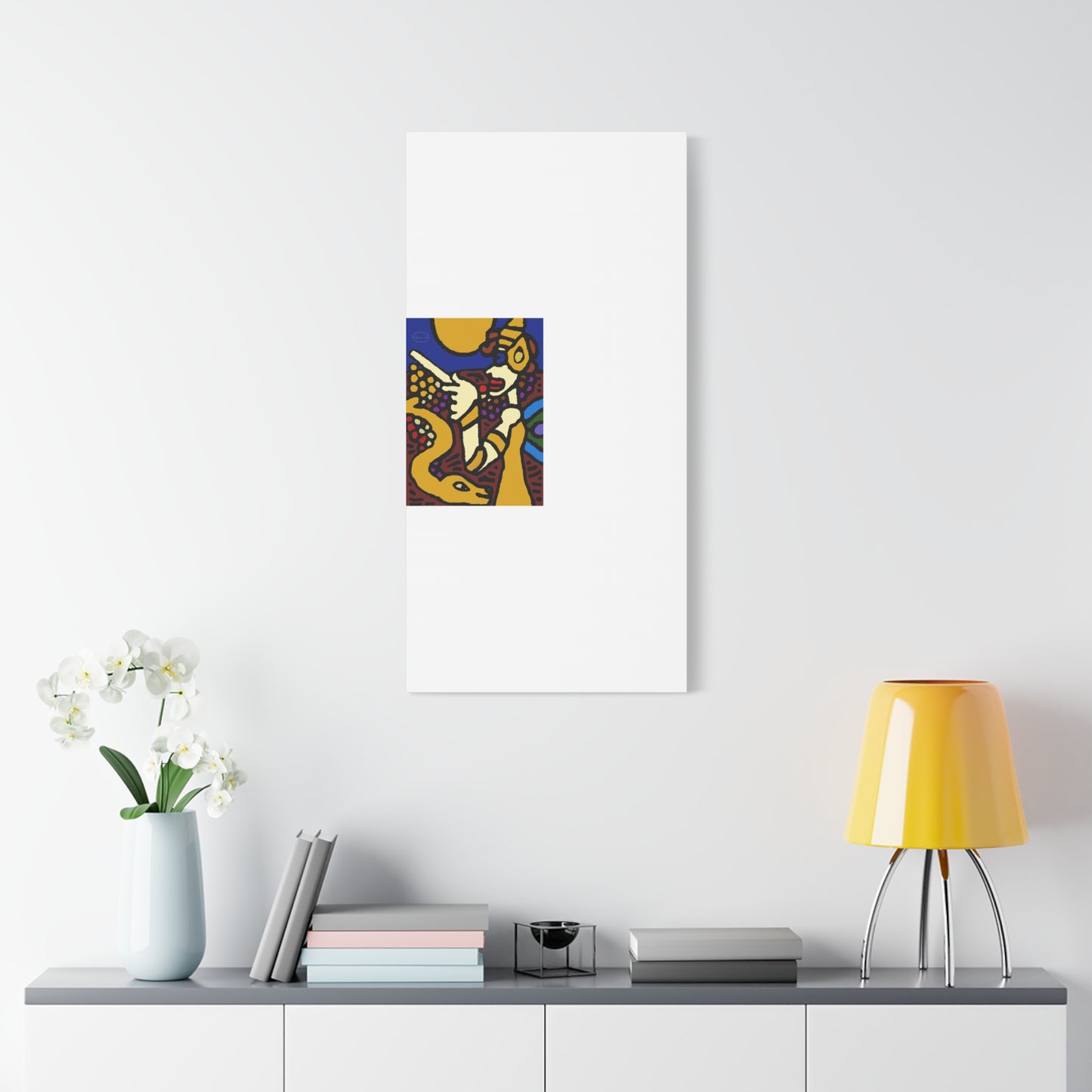 The golden snake being blessed by the fairy Canvas (Large)