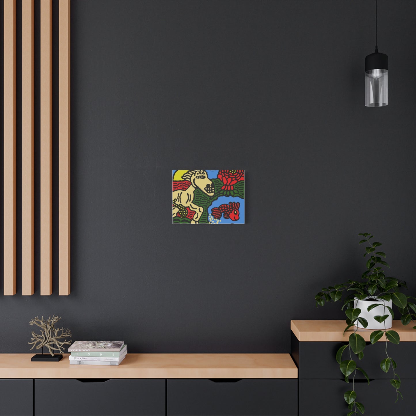Galloping carefree through life Canvas (Large)