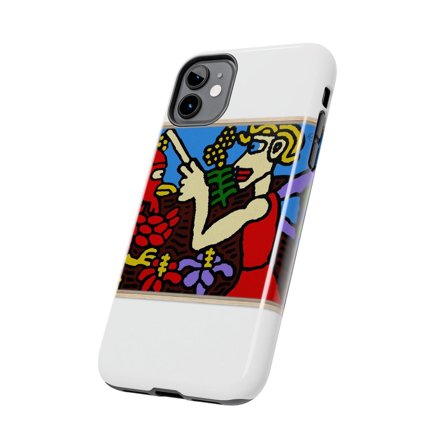 The hen gaining a blessing from a fairy Tough Phone Case
