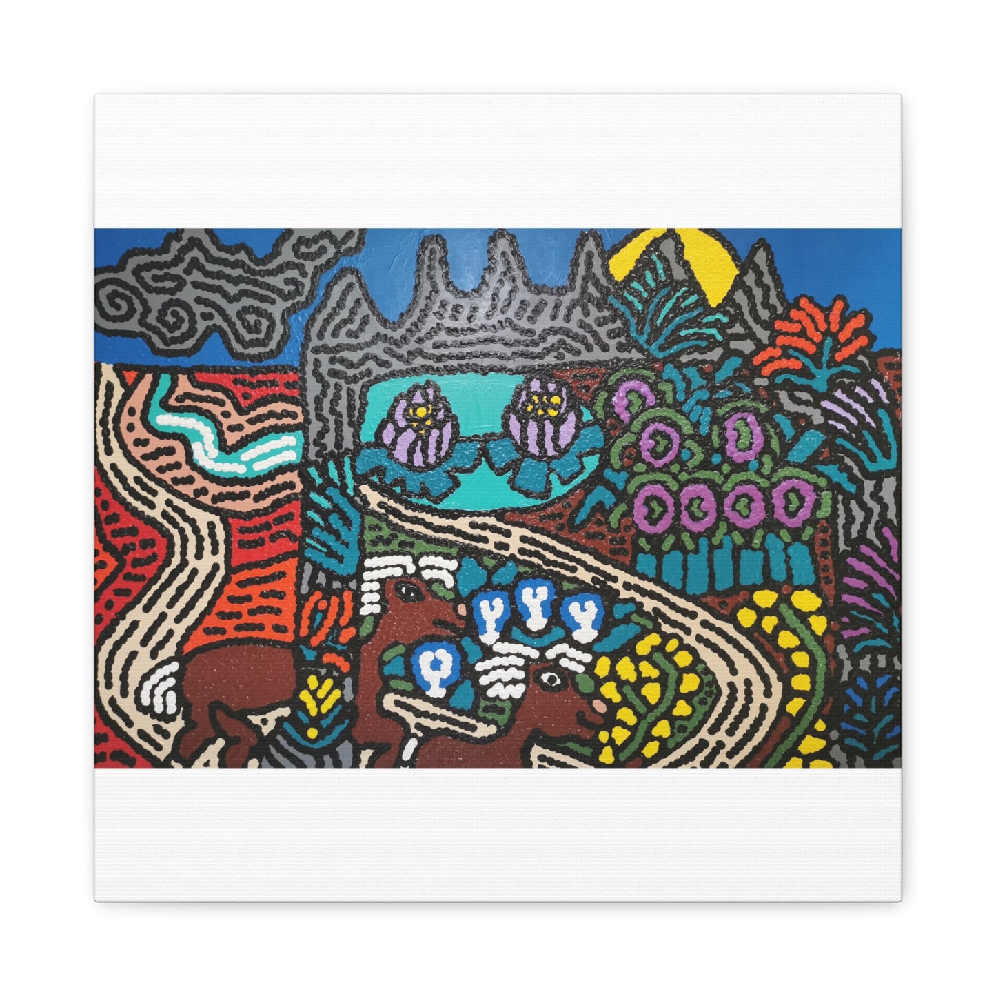Going to the valley of hope and prosperity Canvas (Small)