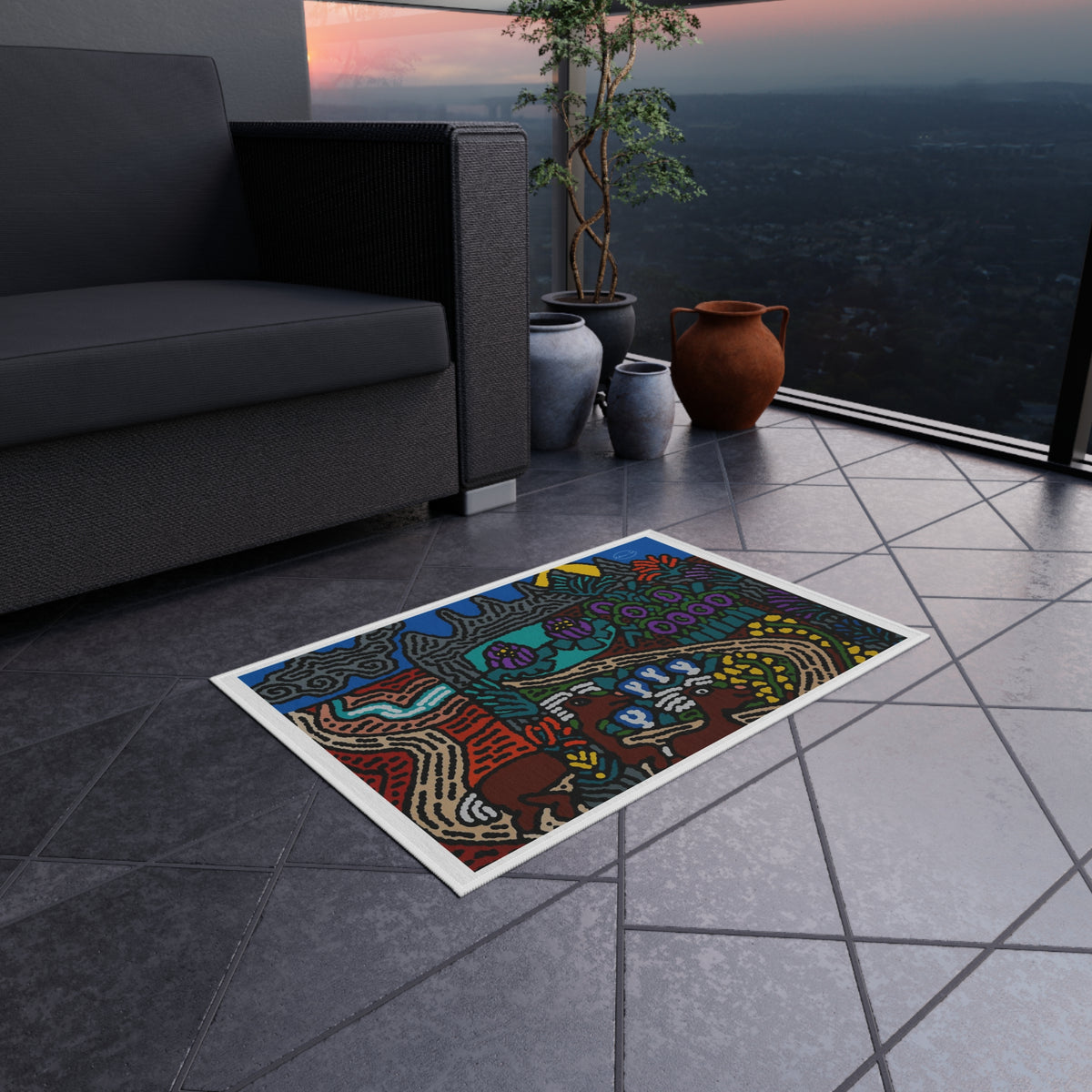 Going to the valley of hope and prosperity — Outdoor Rug
