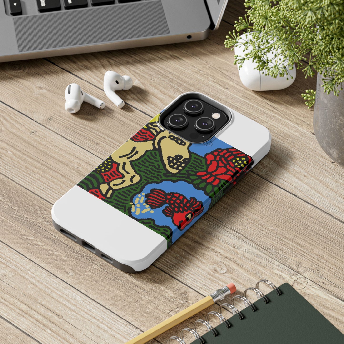 Galloping carefree through life Tough Phone Case