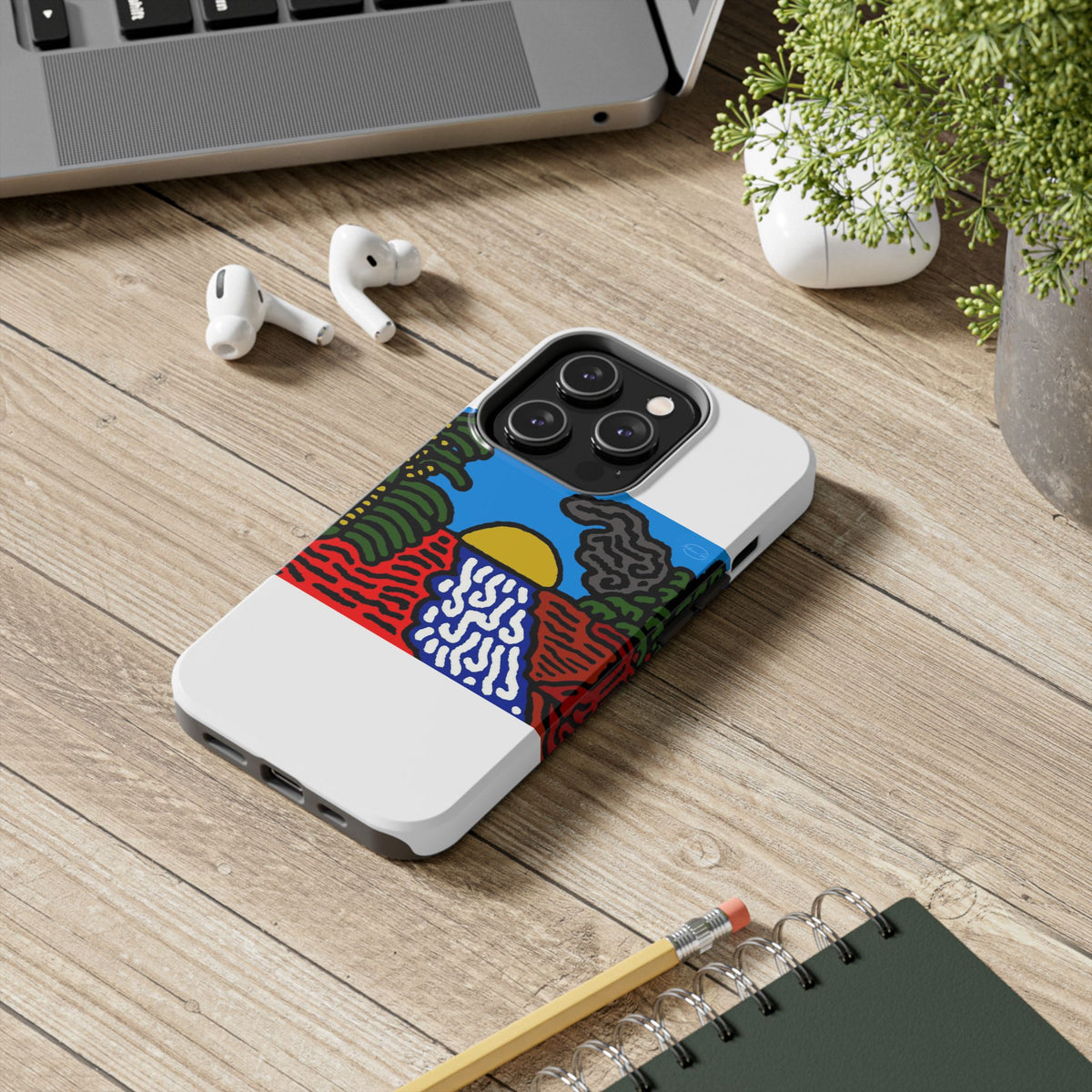 The river that joins the Australian wattle and Lebanese cedar tree in friendship Tough Phone Case