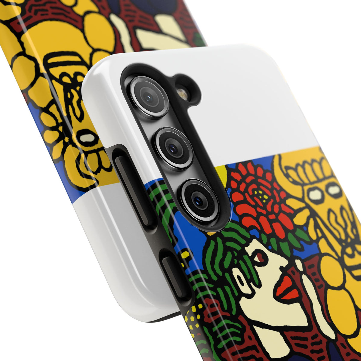 The warrior hailing the mighty golden dragon Tough Phone Case