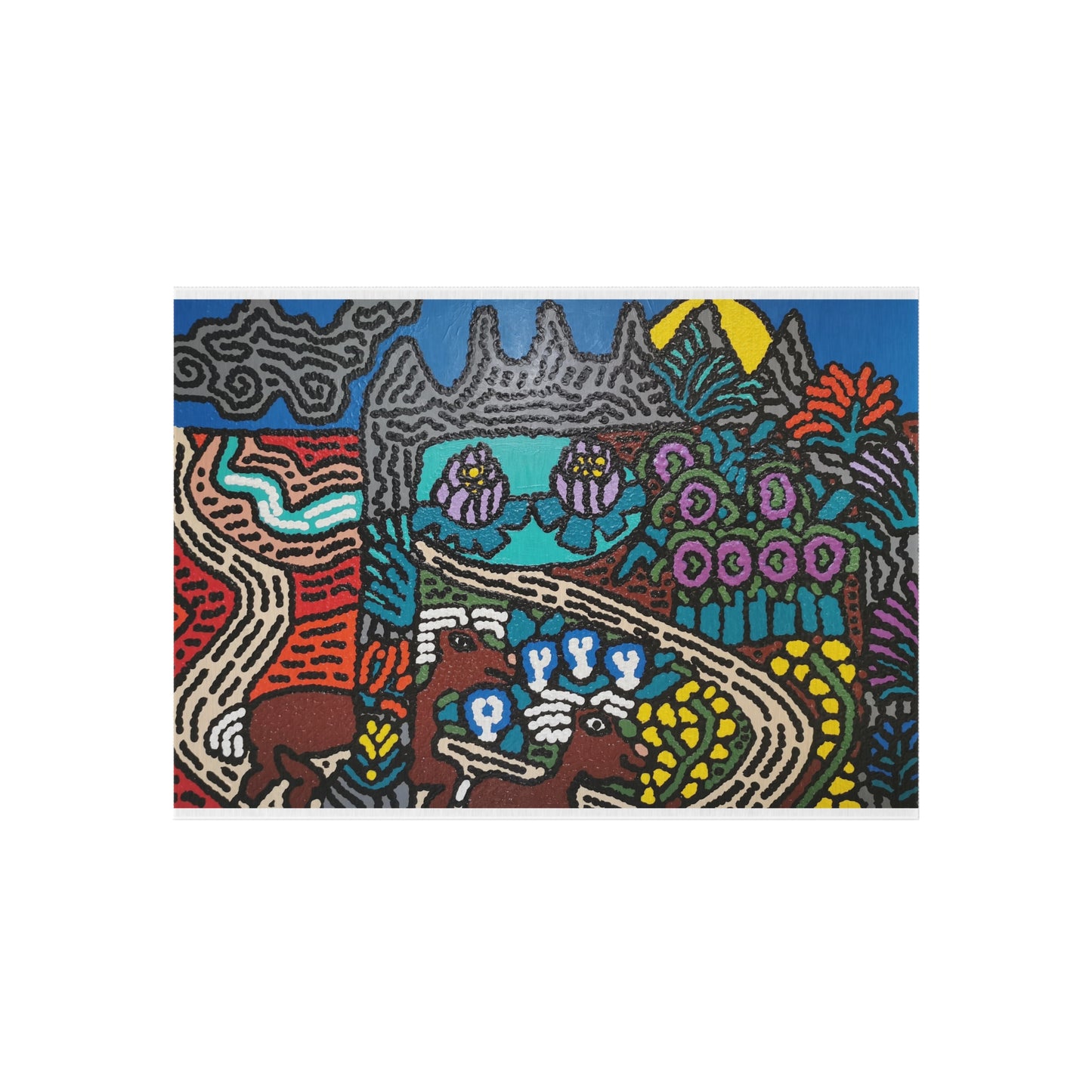 Going to the valley of hope and prosperity — Outdoor Rug