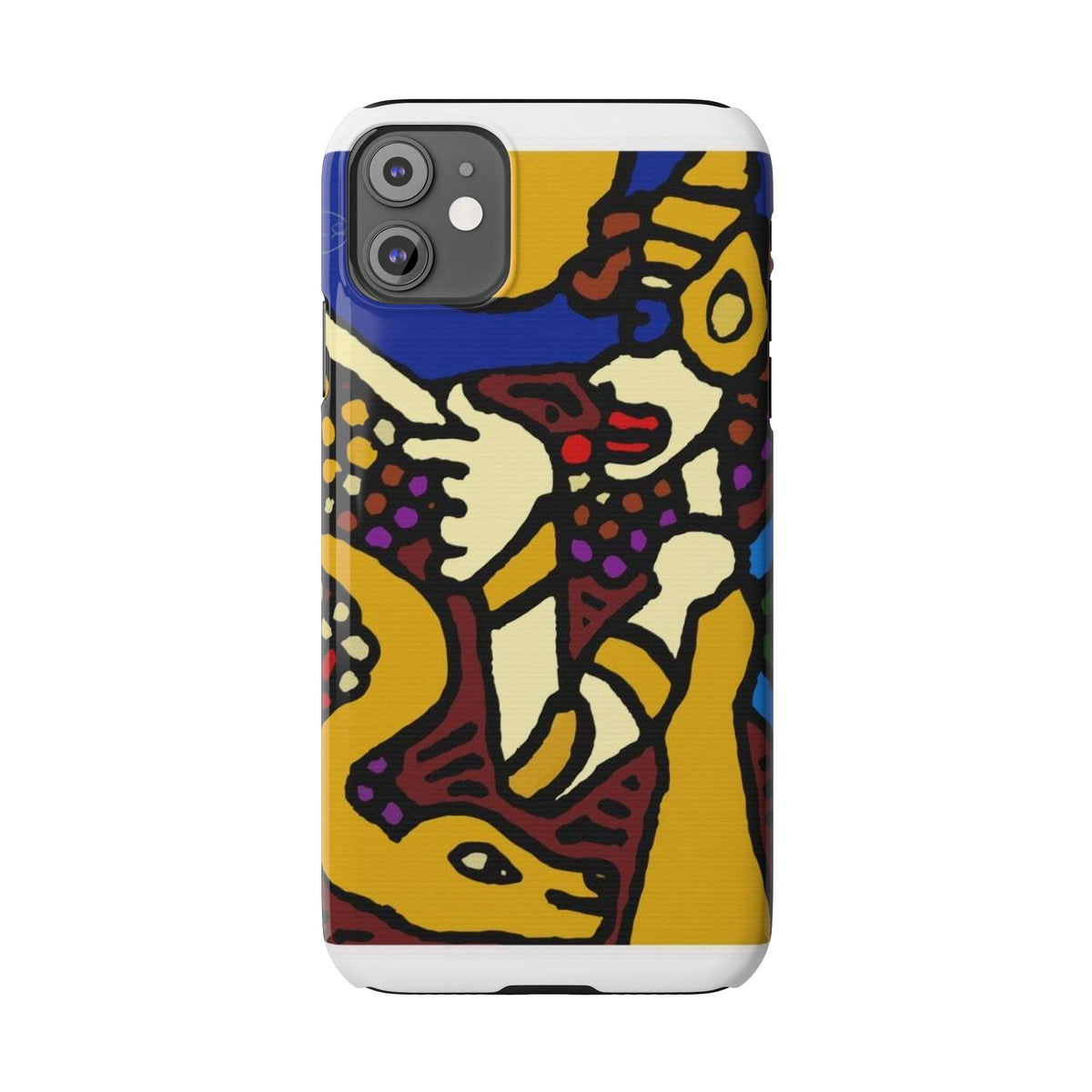 The golden snake being blessed by the fairy Slim Phone Case