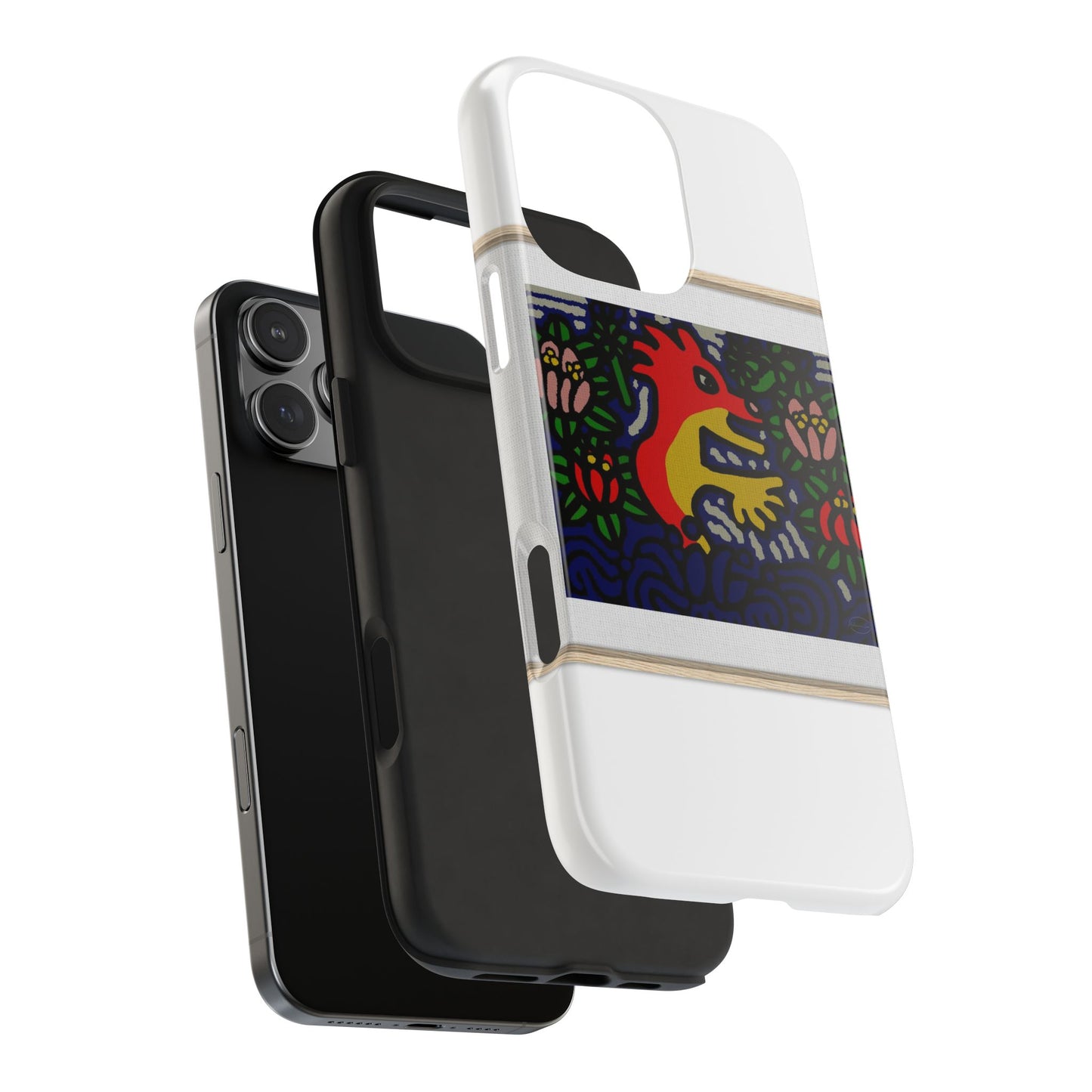 Breaking through the surface of a lotus pond Tough Phone Case