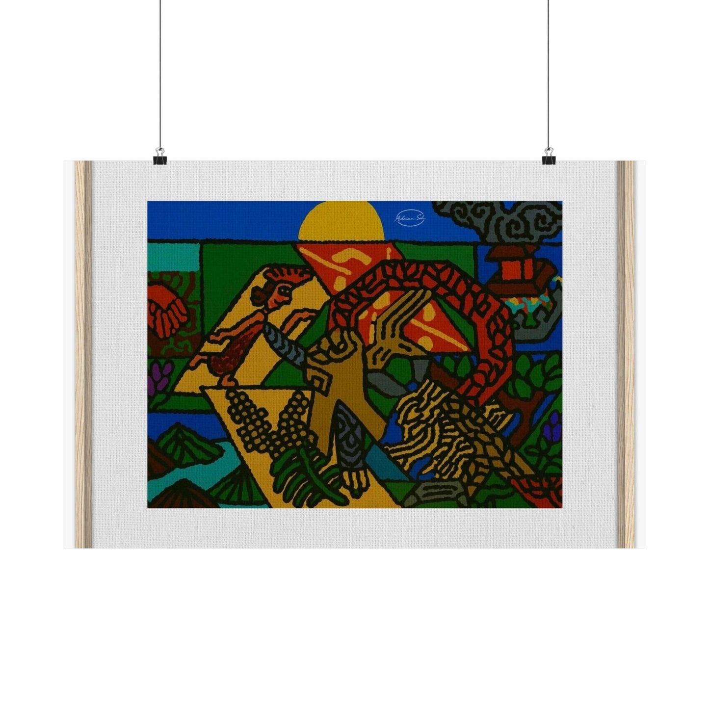 Drawing your own destiny Matte Poster Horizontal (Large)