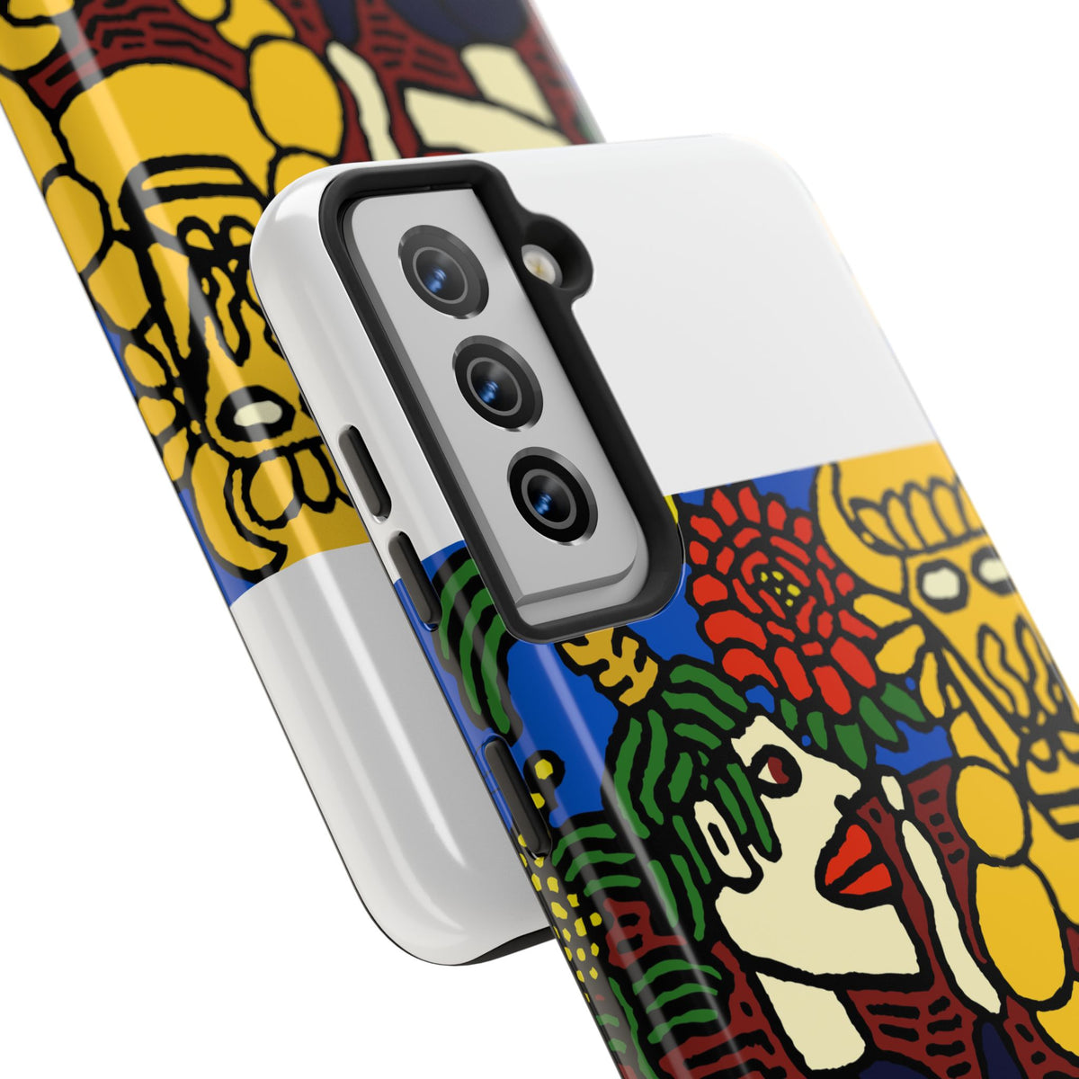 The warrior hailing the mighty golden dragon Tough Phone Case