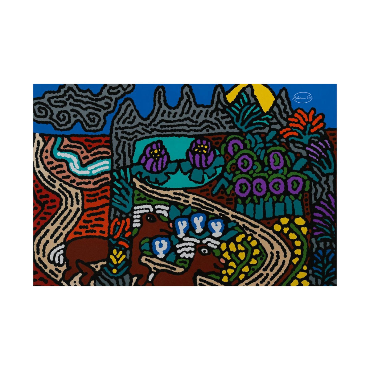 Going to the valley of hope and prosperity Matte Poster Horizontal (Large)