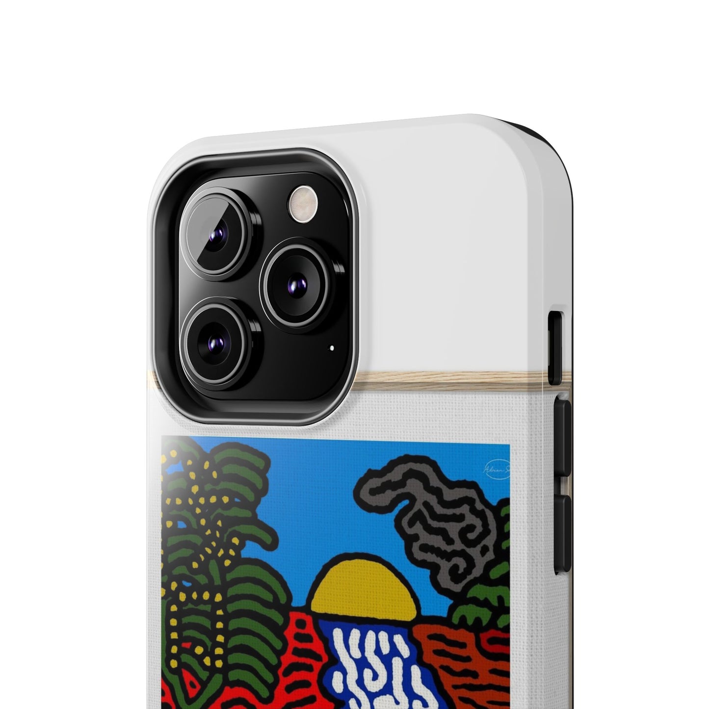 The river that joins the Australian wattle and Lebanese cedar tree in friendship Tough Phone Case