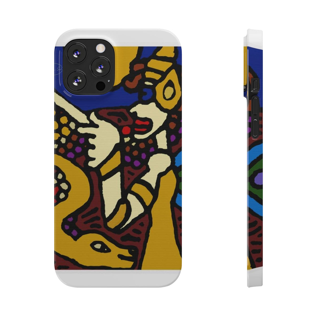 The golden snake being blessed by the fairy Slim Phone Case
