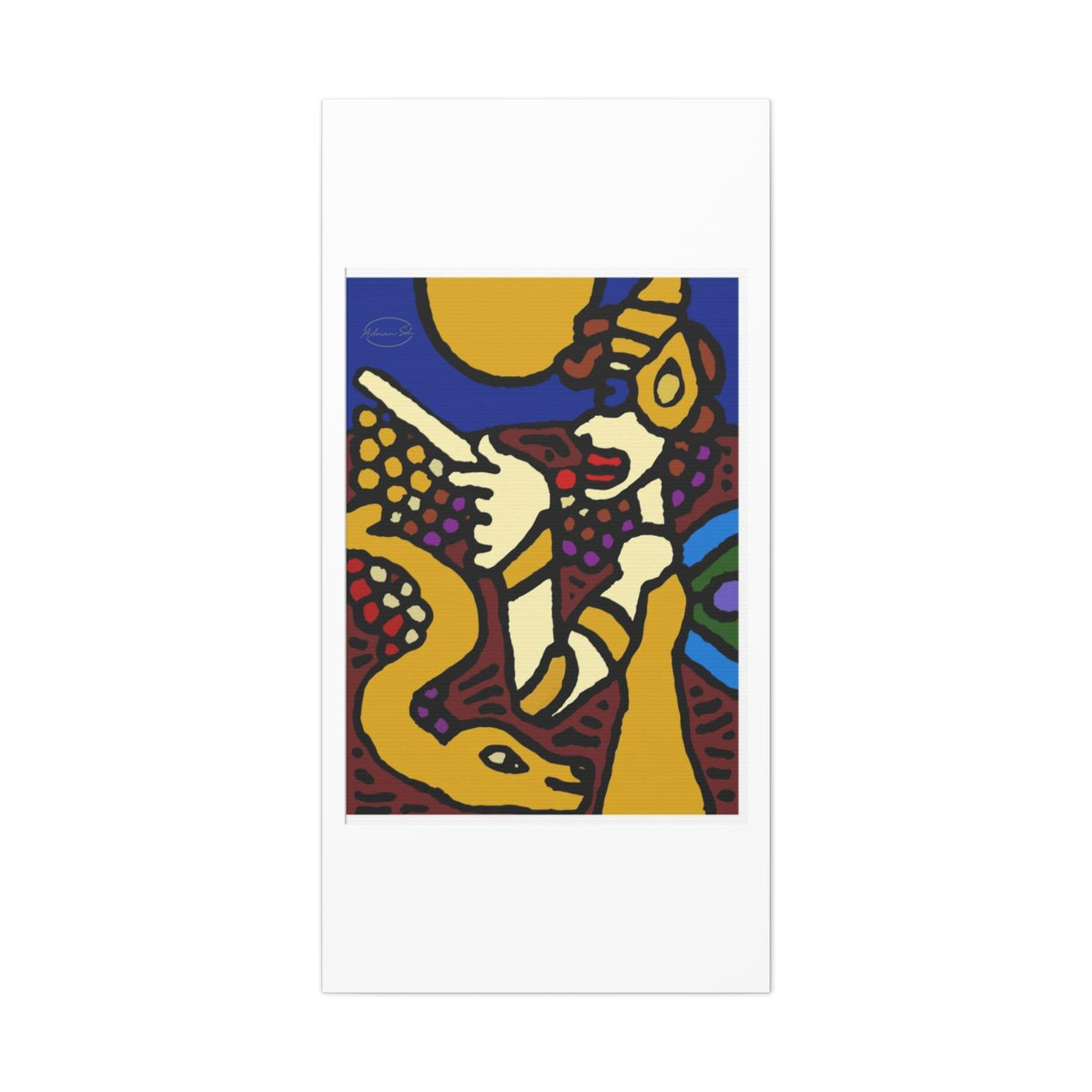 The golden snake being blessed by the fairy Canvas (Large)