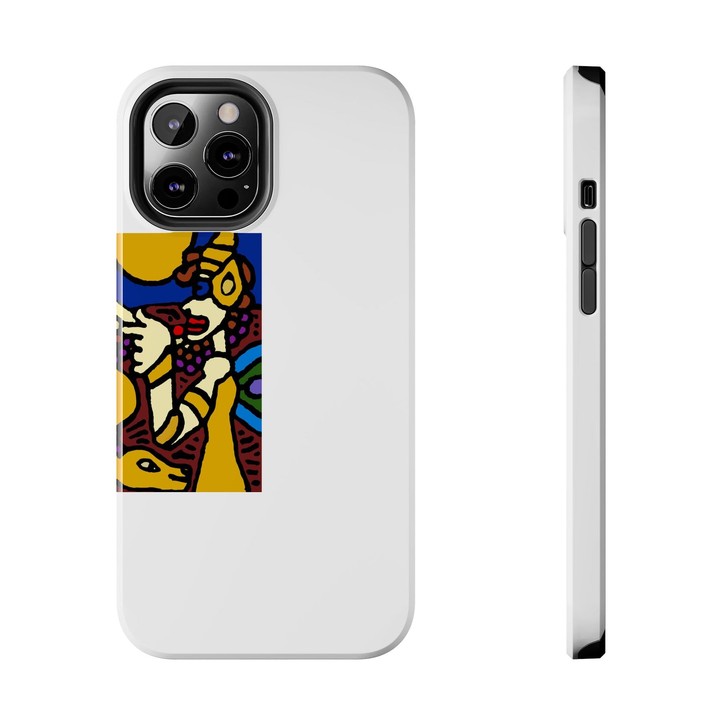 The golden snake being blessed by the fairy Tough Phone Case
