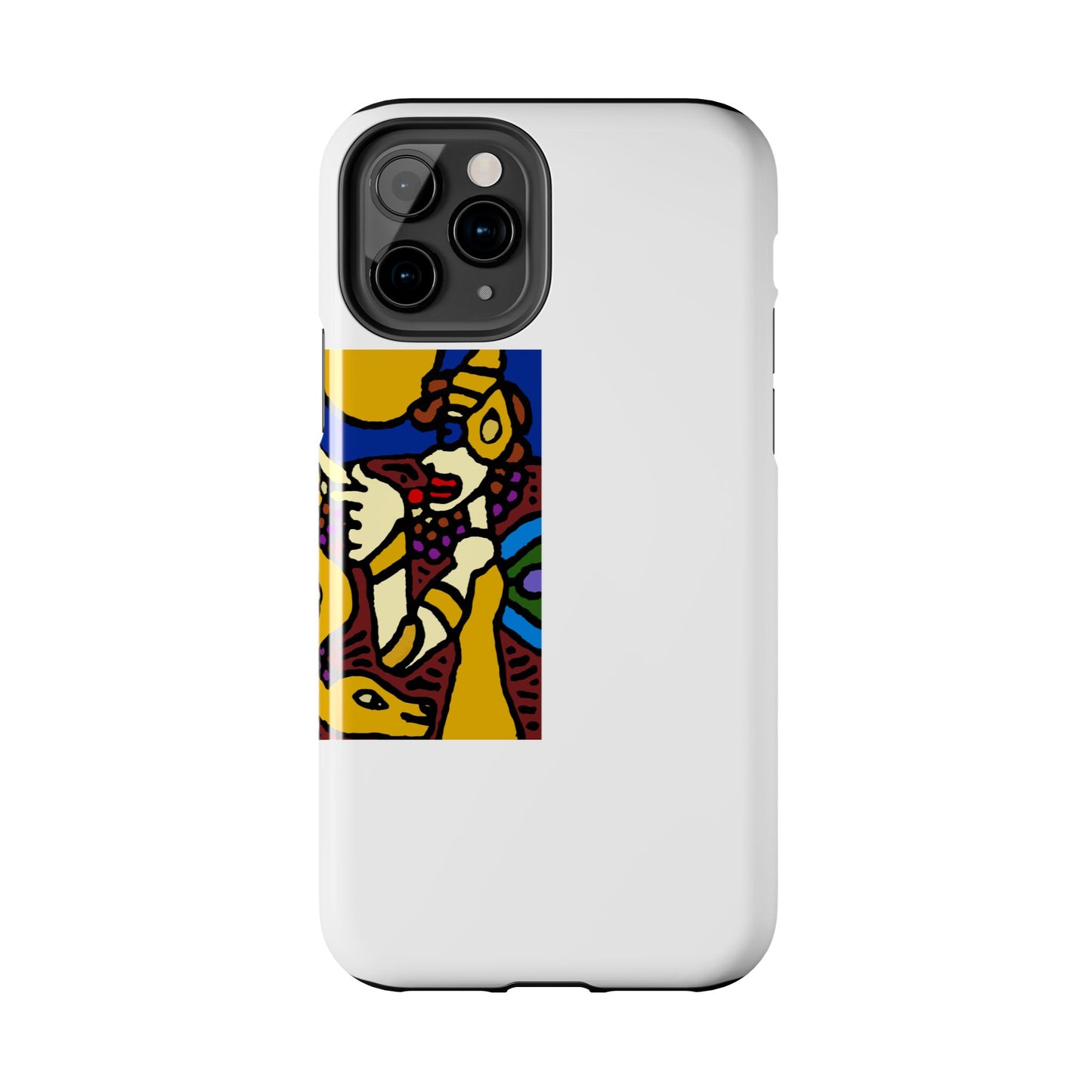 The golden snake being blessed by the fairy Tough Phone Case