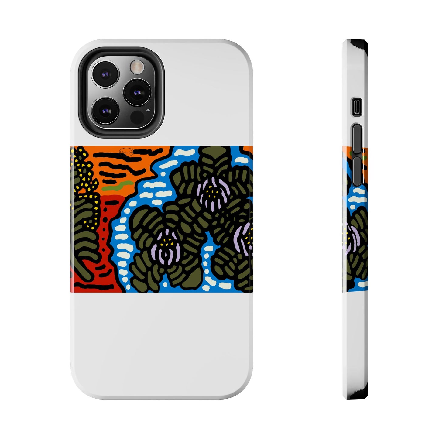 The Sri Lankan water lilies meets the Australian wattle Tough Phone Case