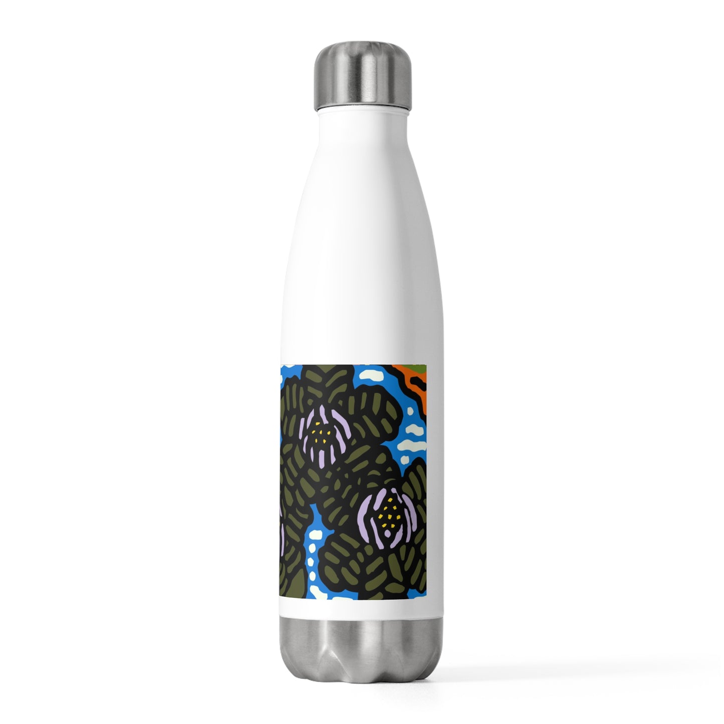 The Sri Lankan water lilies meets the Australian wattle Stainless Steel Water Bottle
