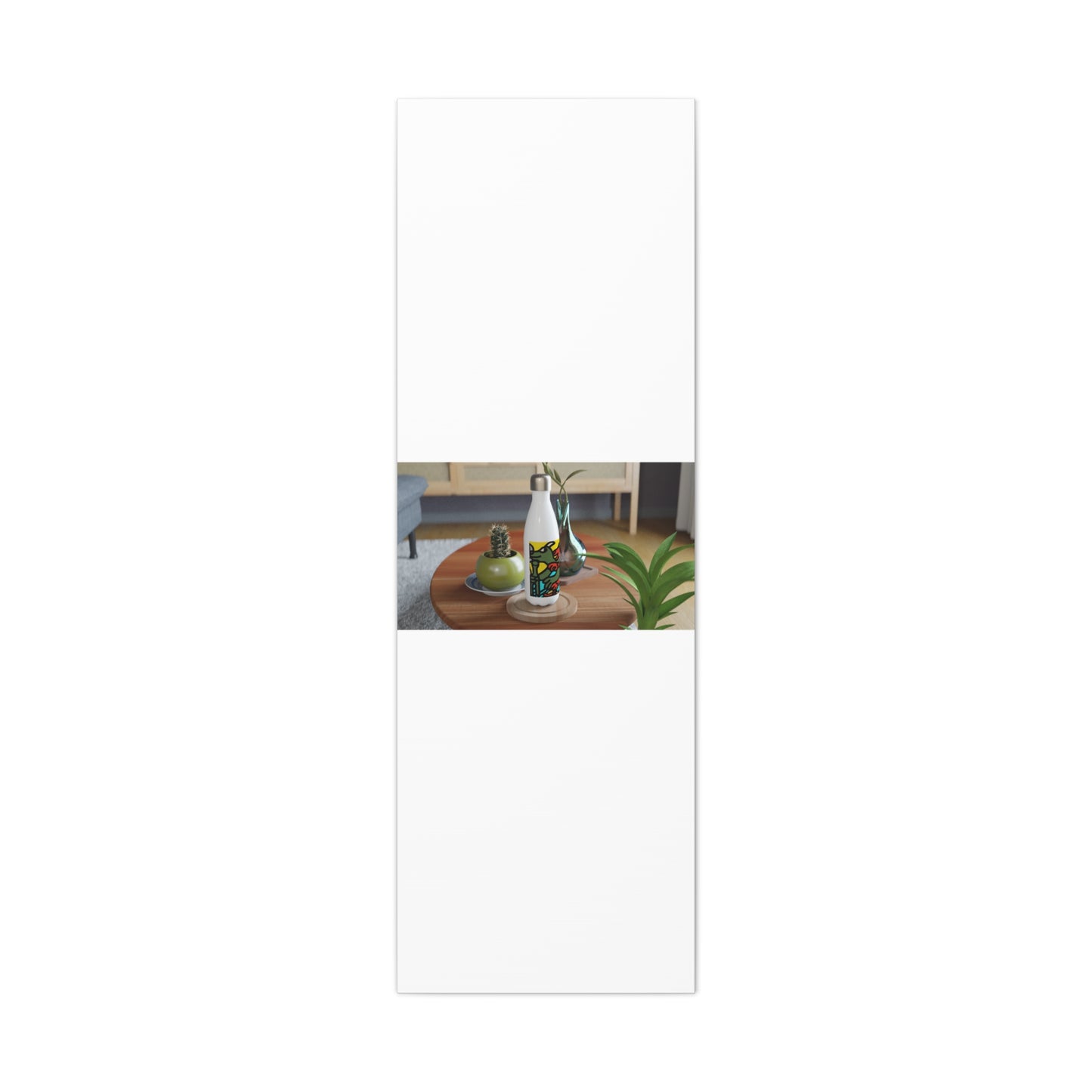 Two dragons enjoying a feast together Canvas (Large)