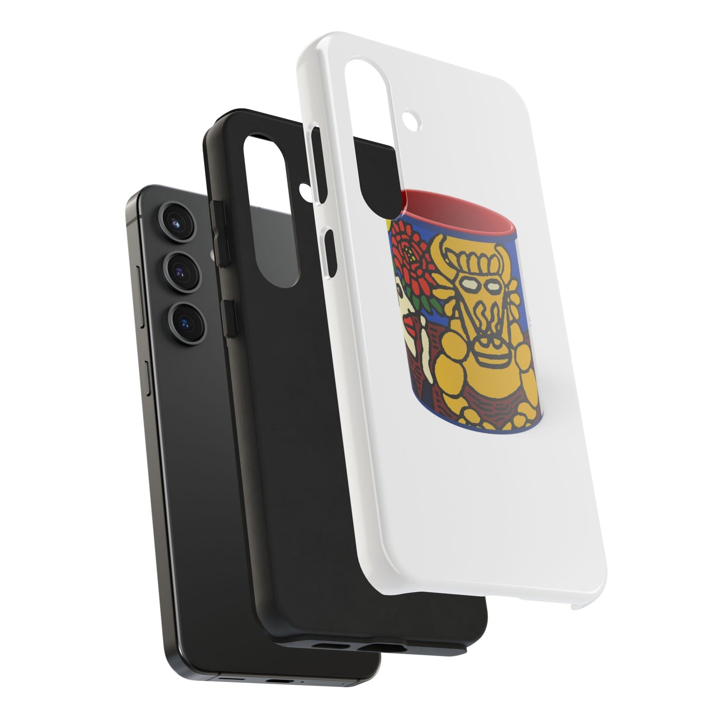 The warrior hailing the mighty golden dragon Tough Phone Case