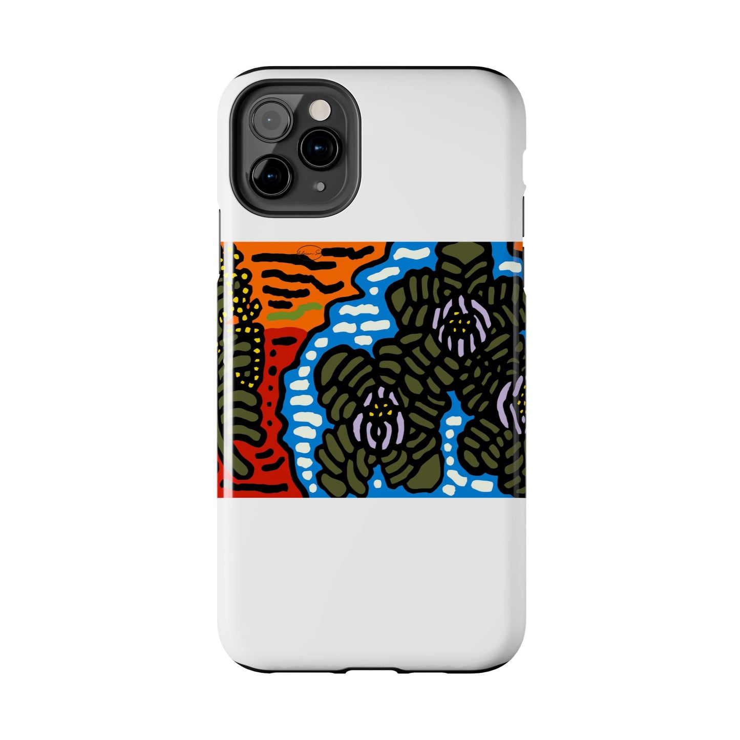 The Sri Lankan water lilies meets the Australian wattle Tough Phone Case