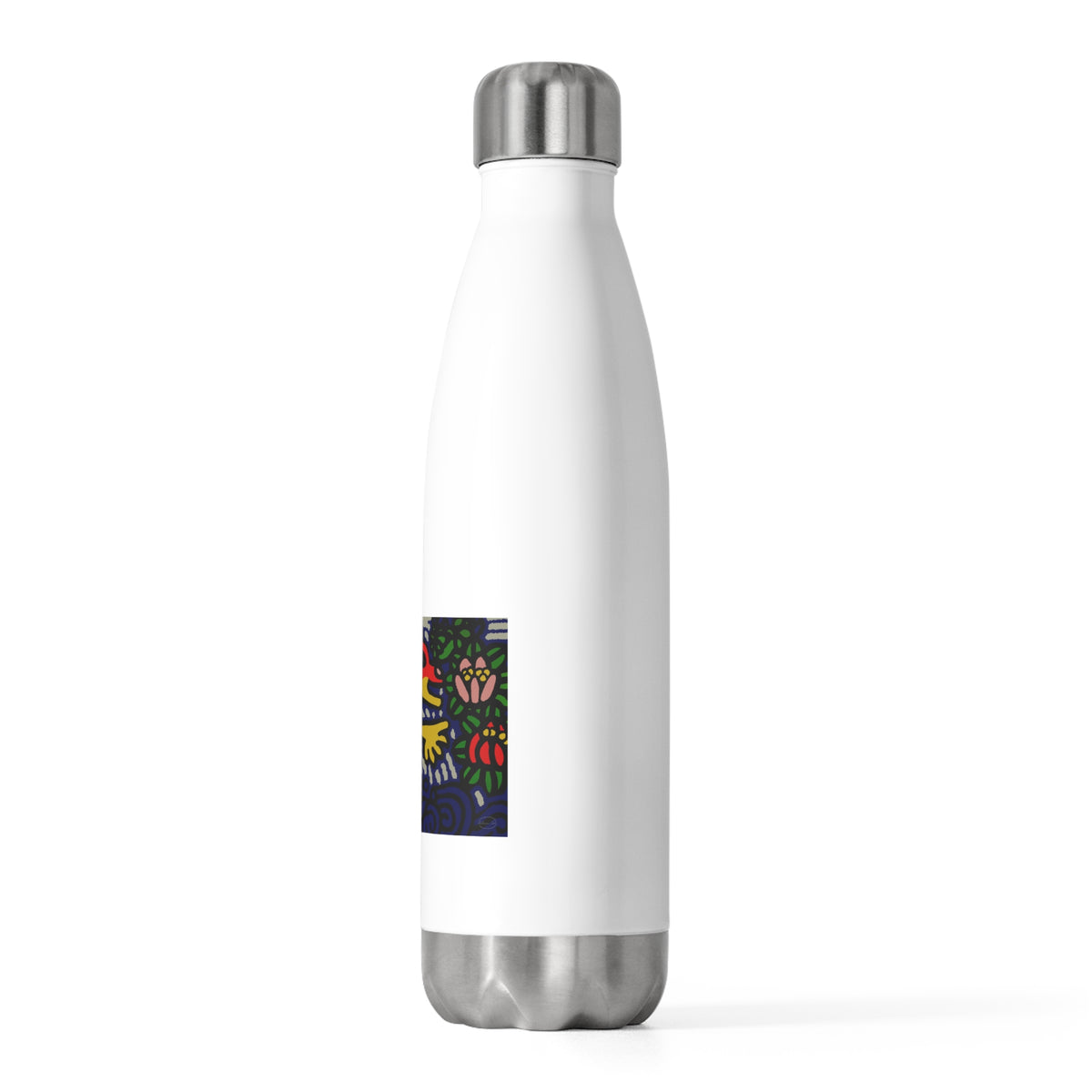 Breaking through the surface of a lotus pond Stainless Steel Water Bottle