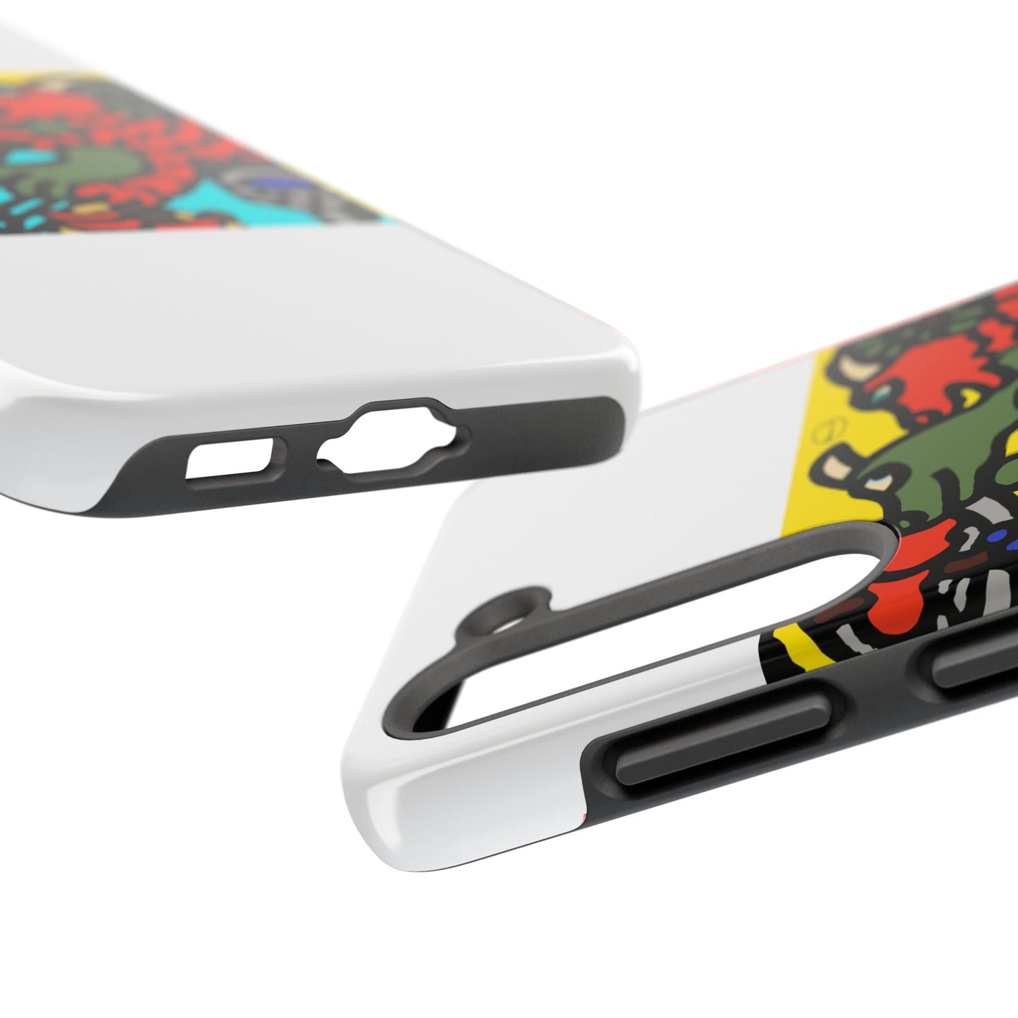 Two dragons enjoying a feast together Tough Phone Case