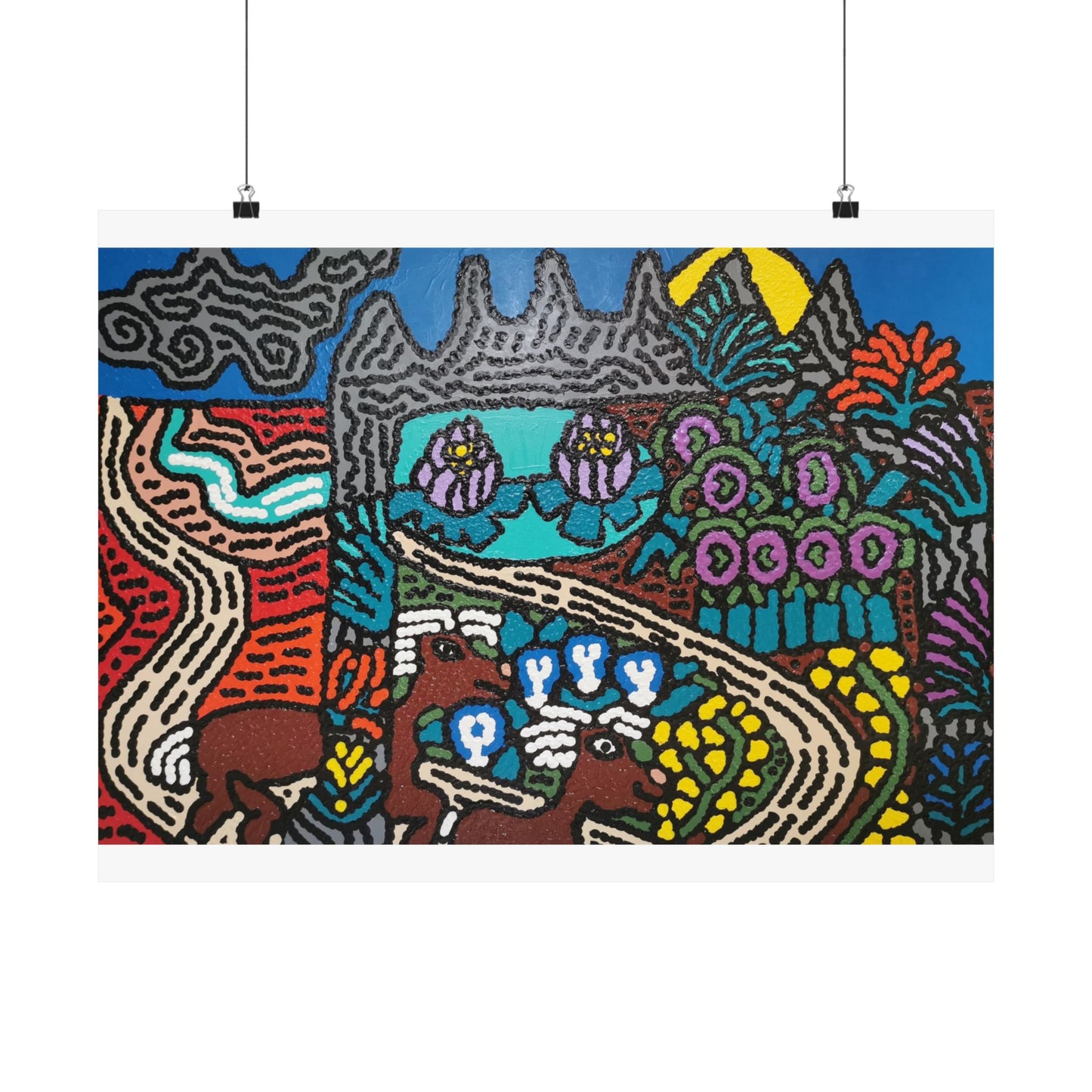 Going to the valley of hope and prosperity Matte Poster Horizontal (Large)