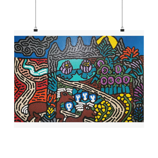 Going to the valley of hope and prosperity Matte Poster Horizontal (Large)