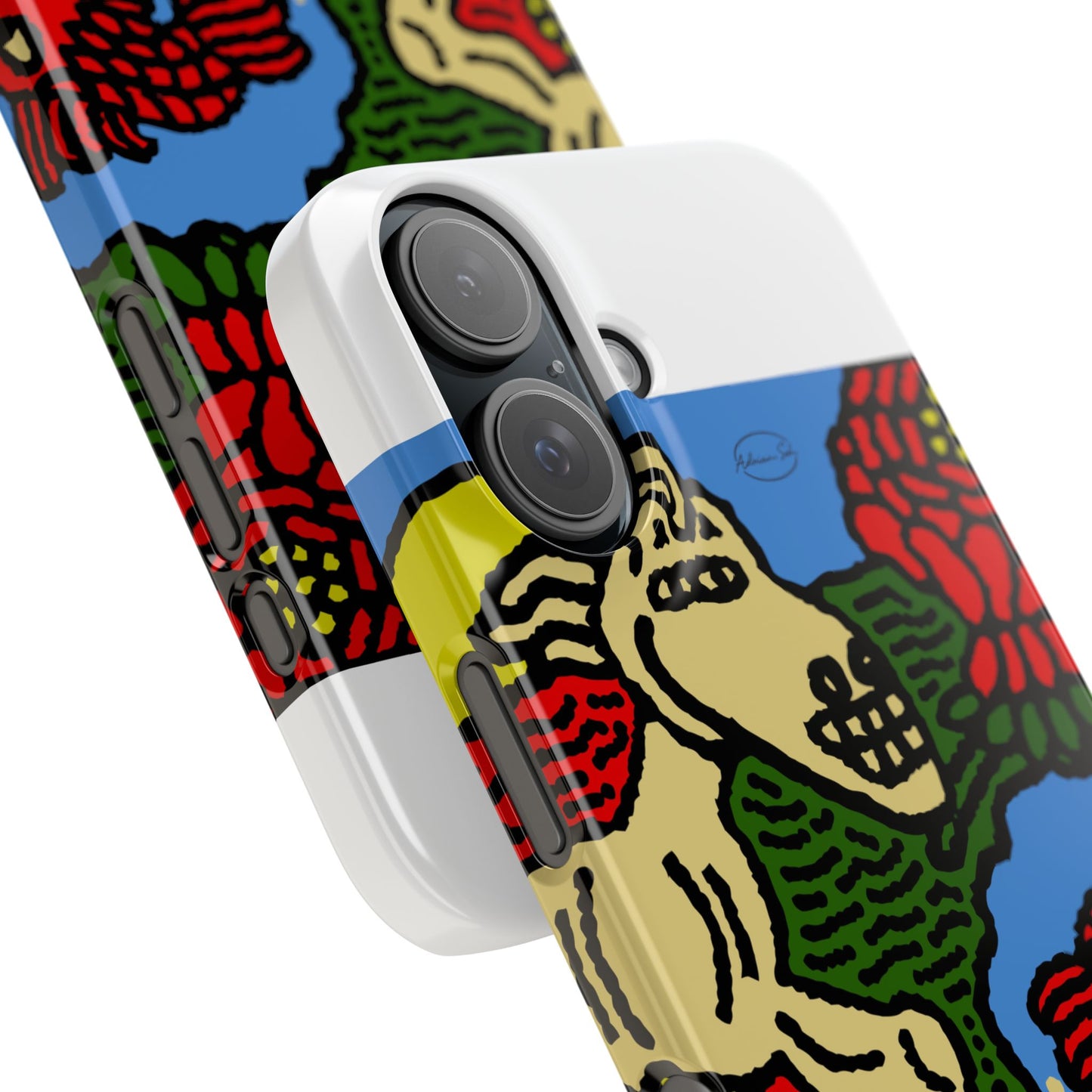 Galloping carefree through life Slim Phone Case